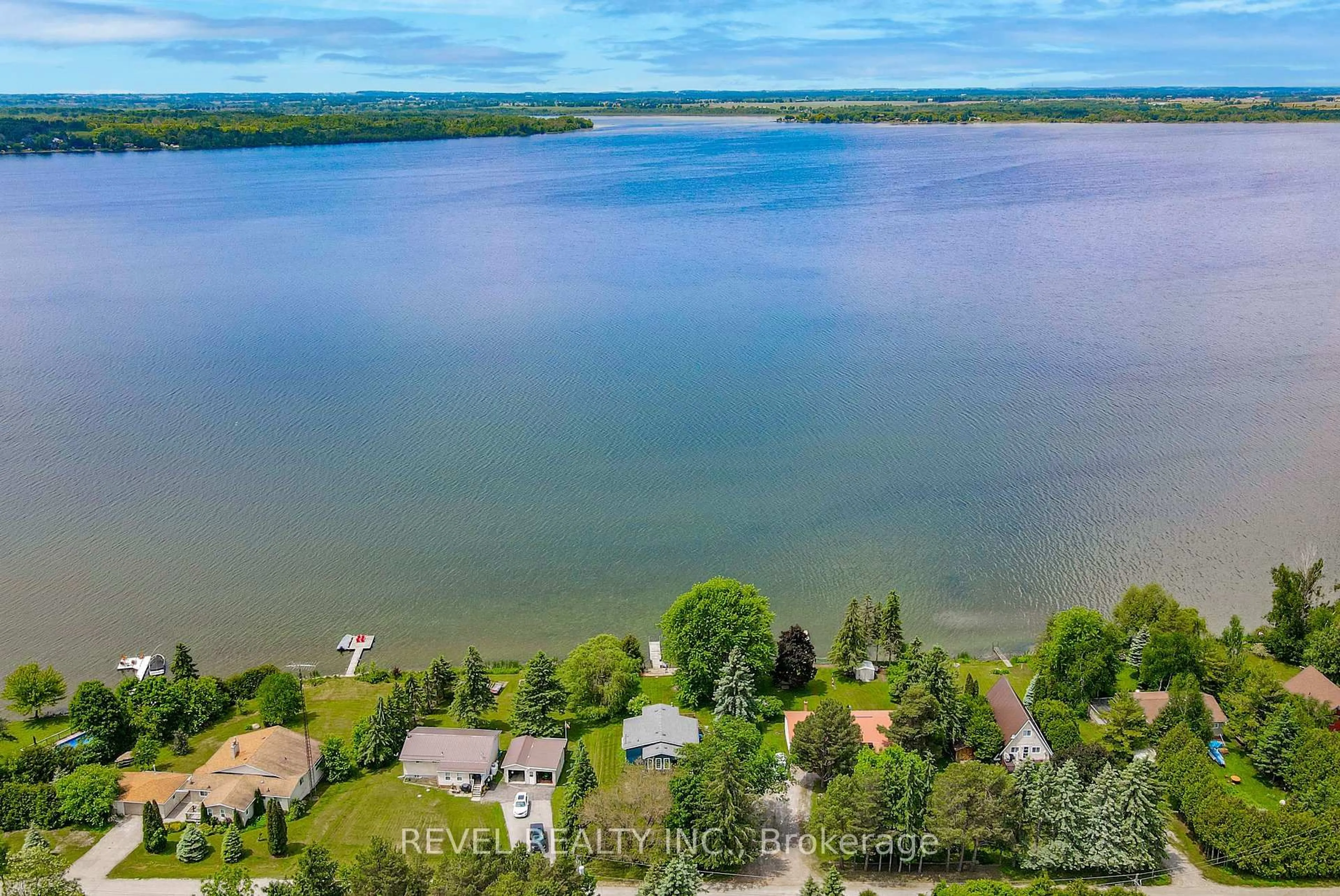 A pic from outside/outdoor area/front of a property/back of a property/a pic from drone, water/lake/river/ocean view for 27 Island View Rd, Kawartha Lakes Ontario K0M 2C0