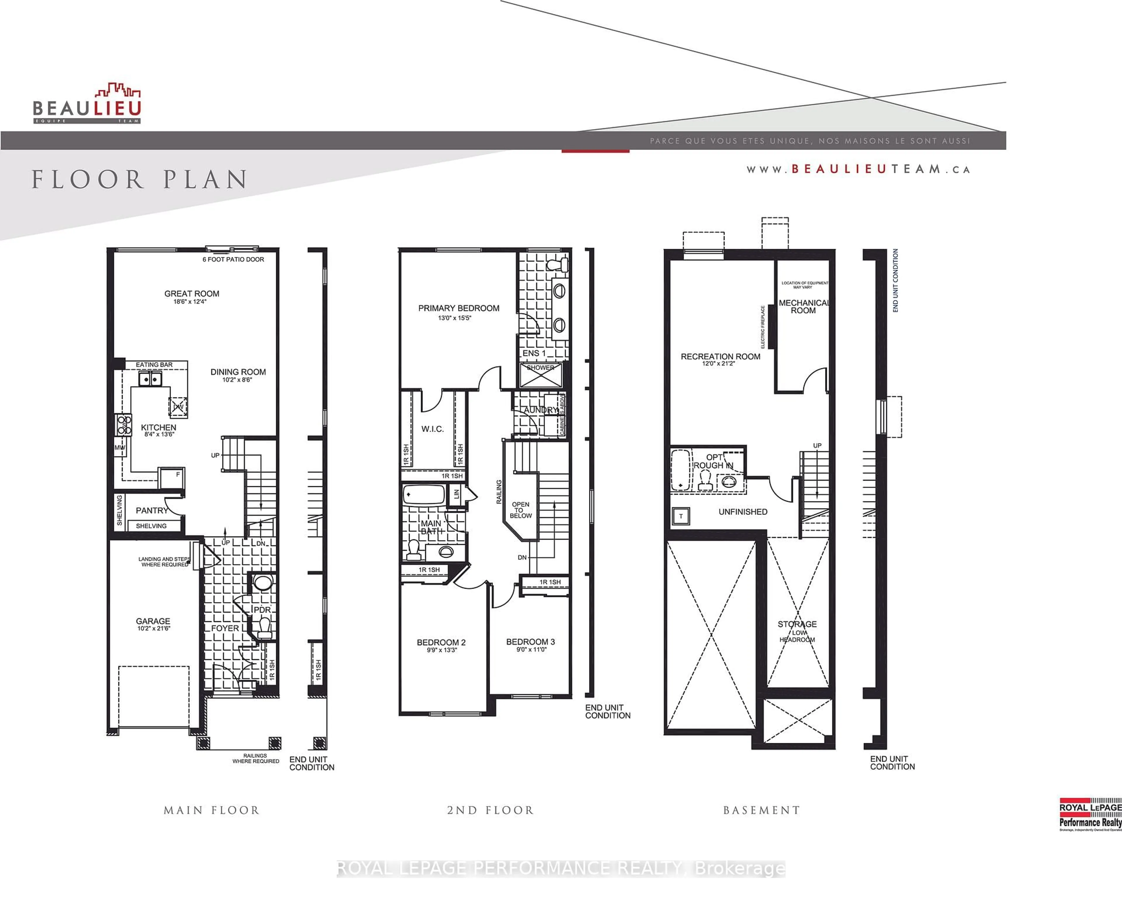 Floor plan for 627 Taliesin Cres, Ottawa Ontario K2S 2W5