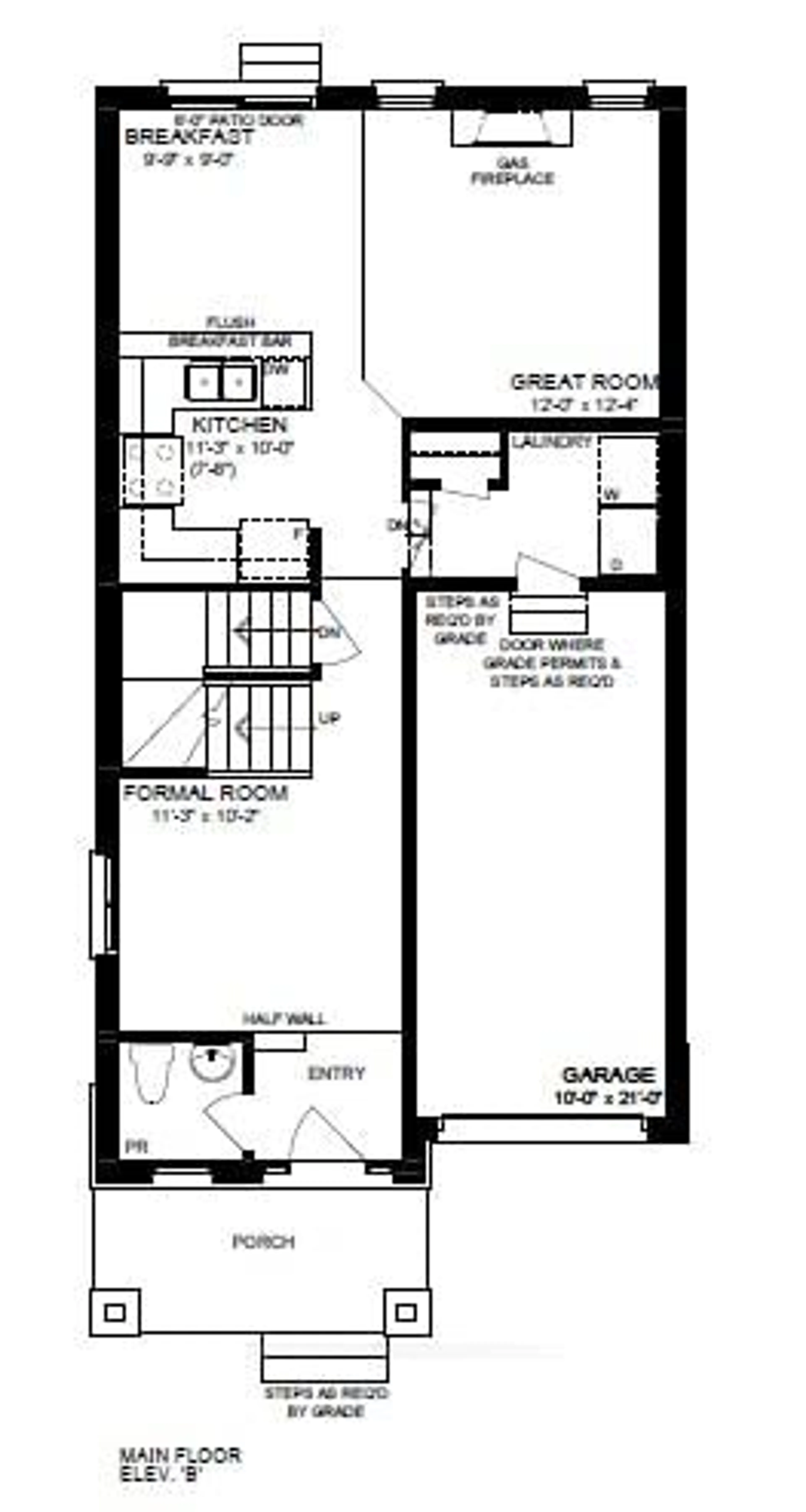 Floor plan for 492 Trevor St, Cobourg Ontario K9A 4J5