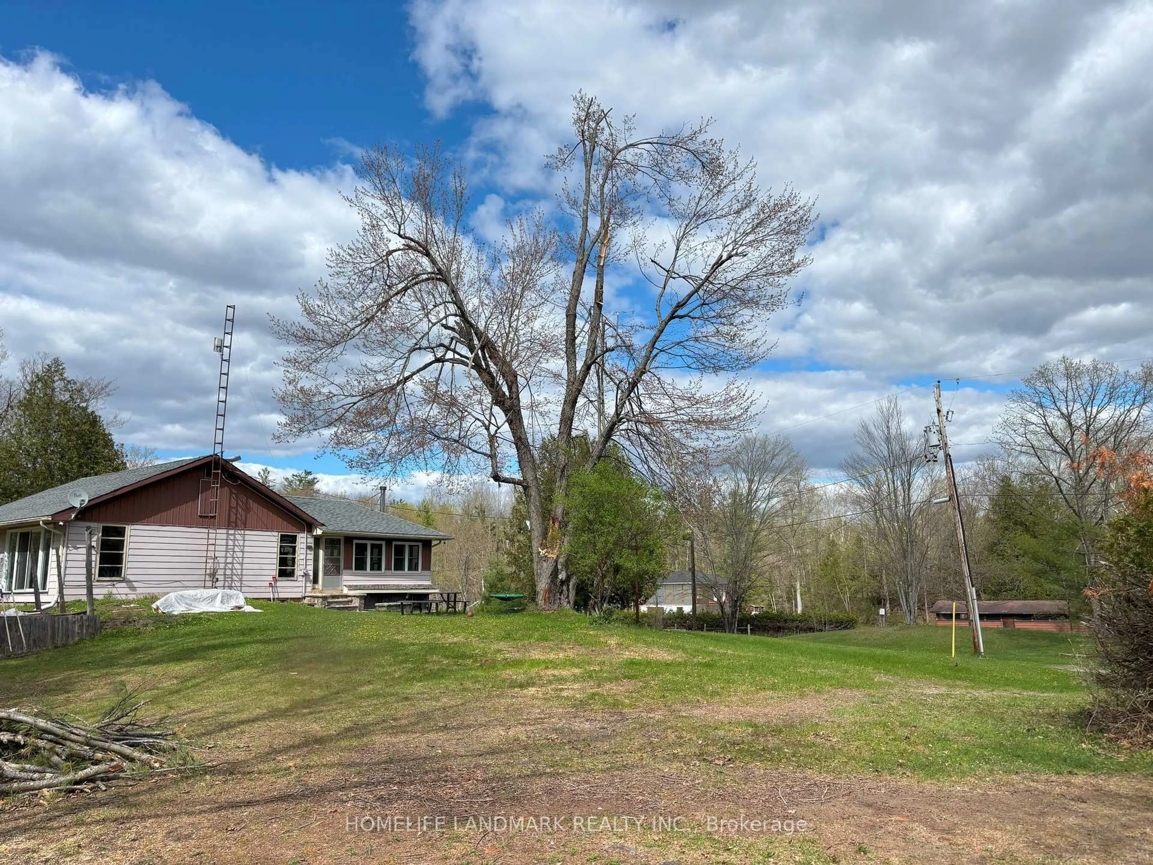 A pic from outside/outdoor area/front of a property/back of a property/a pic from drone, forest/trees view for 10 Fire Route 19 Private, Havelock-Belmont-Methuen Ontario K0L 1Z0