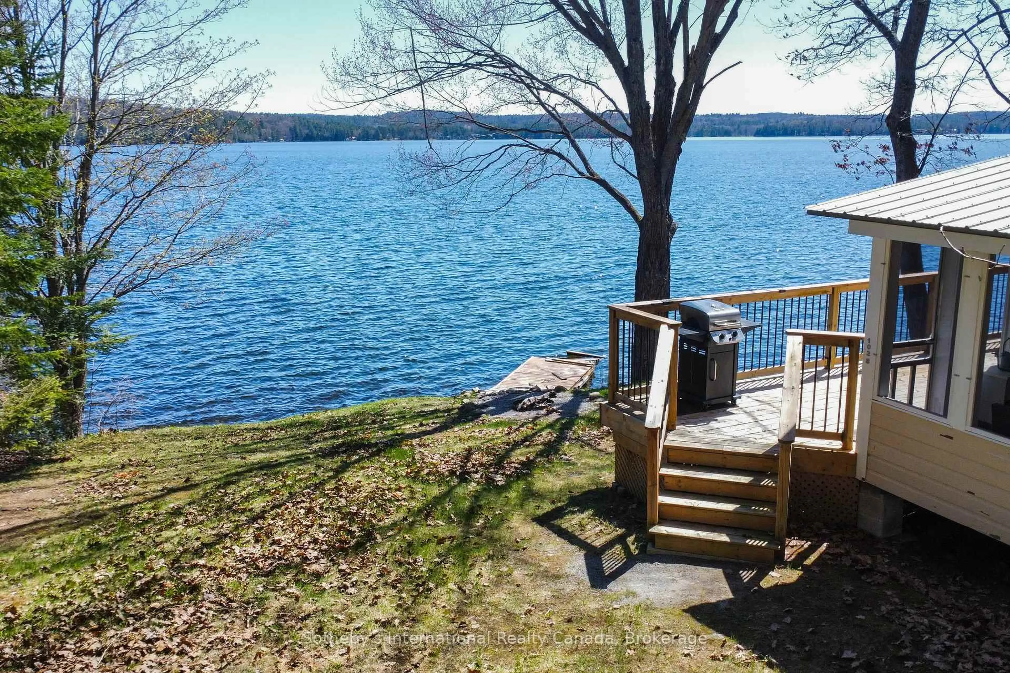 Patio, water/lake/river/ocean view for 1028 Hillcrest Lane, Algonquin Highlands Ontario K0M 1S0