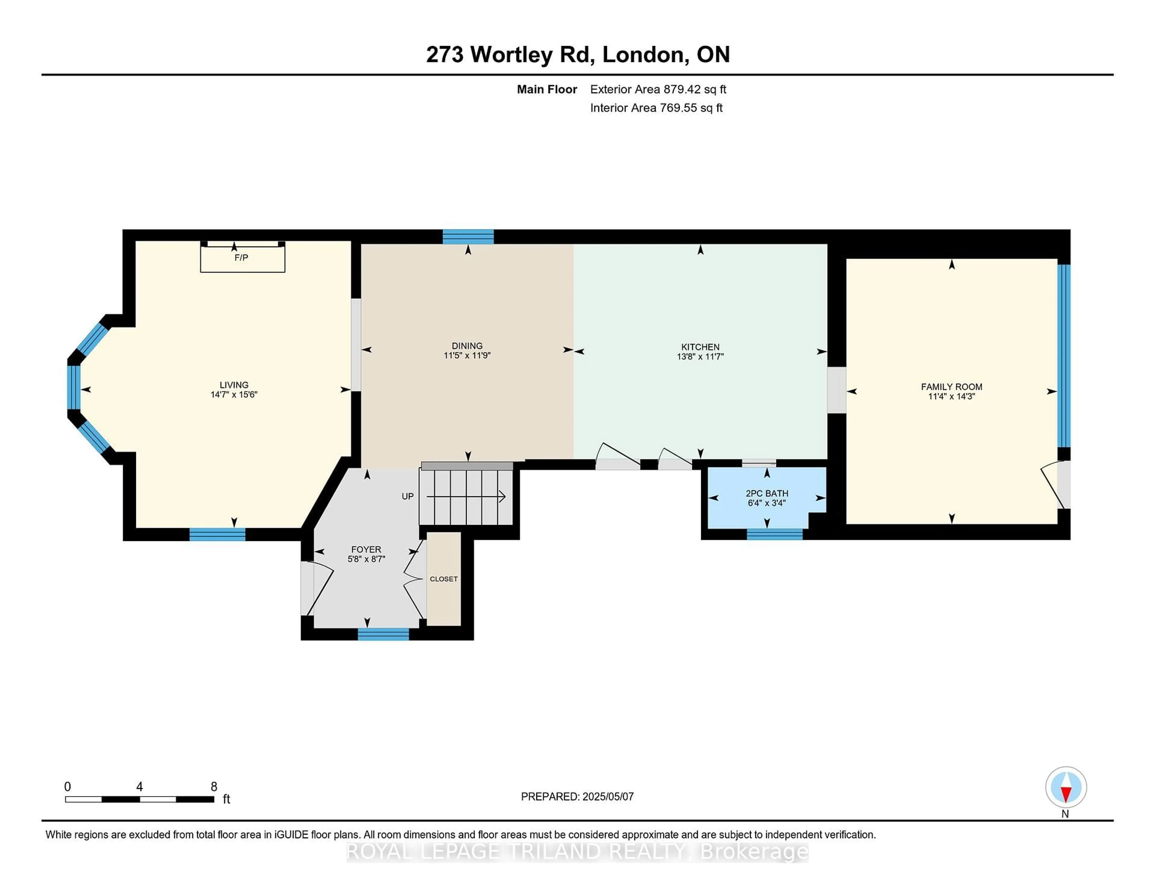 Floor plan for 273 Wortley Rd, London South Ontario N6C 3R3