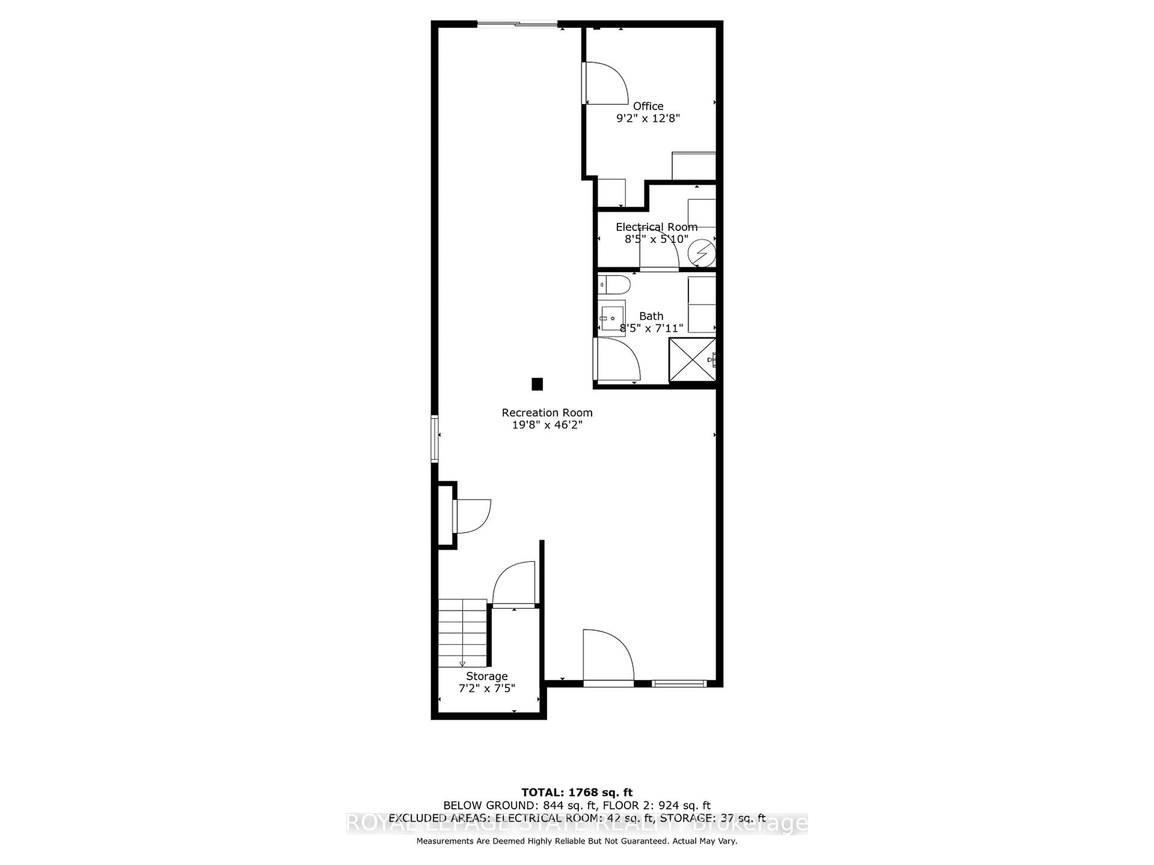 Floor plan for 41 Yeoville Crt, Hamilton Ontario L9C 5W4