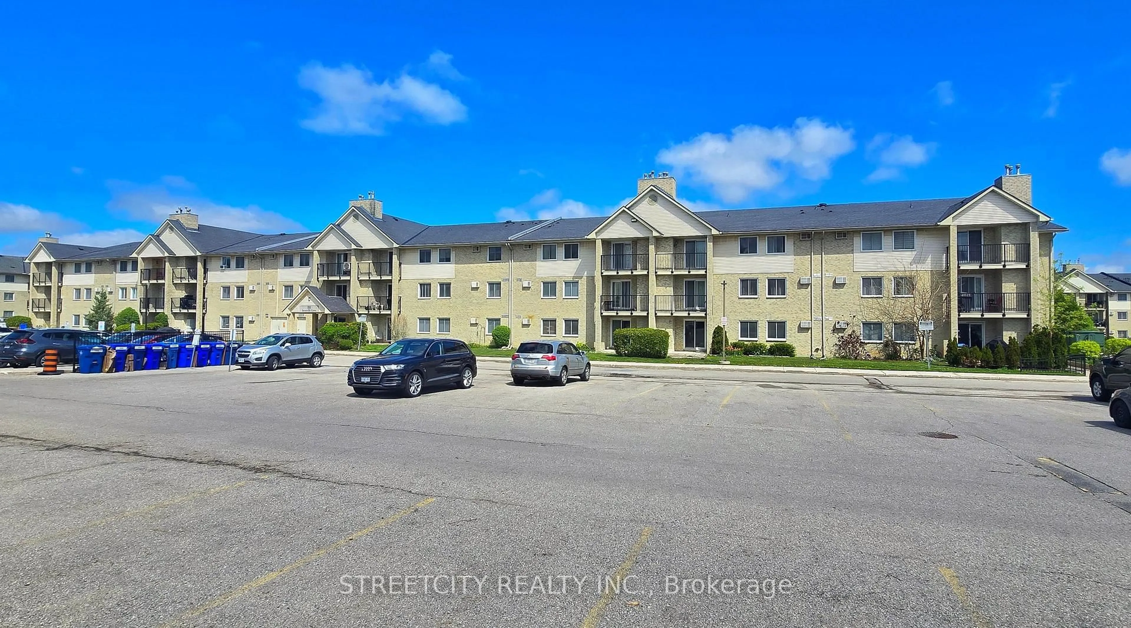 A pic from outside/outdoor area/front of a property/back of a property/a pic from drone, street for 731 Deveron Cres #314, London South Ontario N5Z 4X6