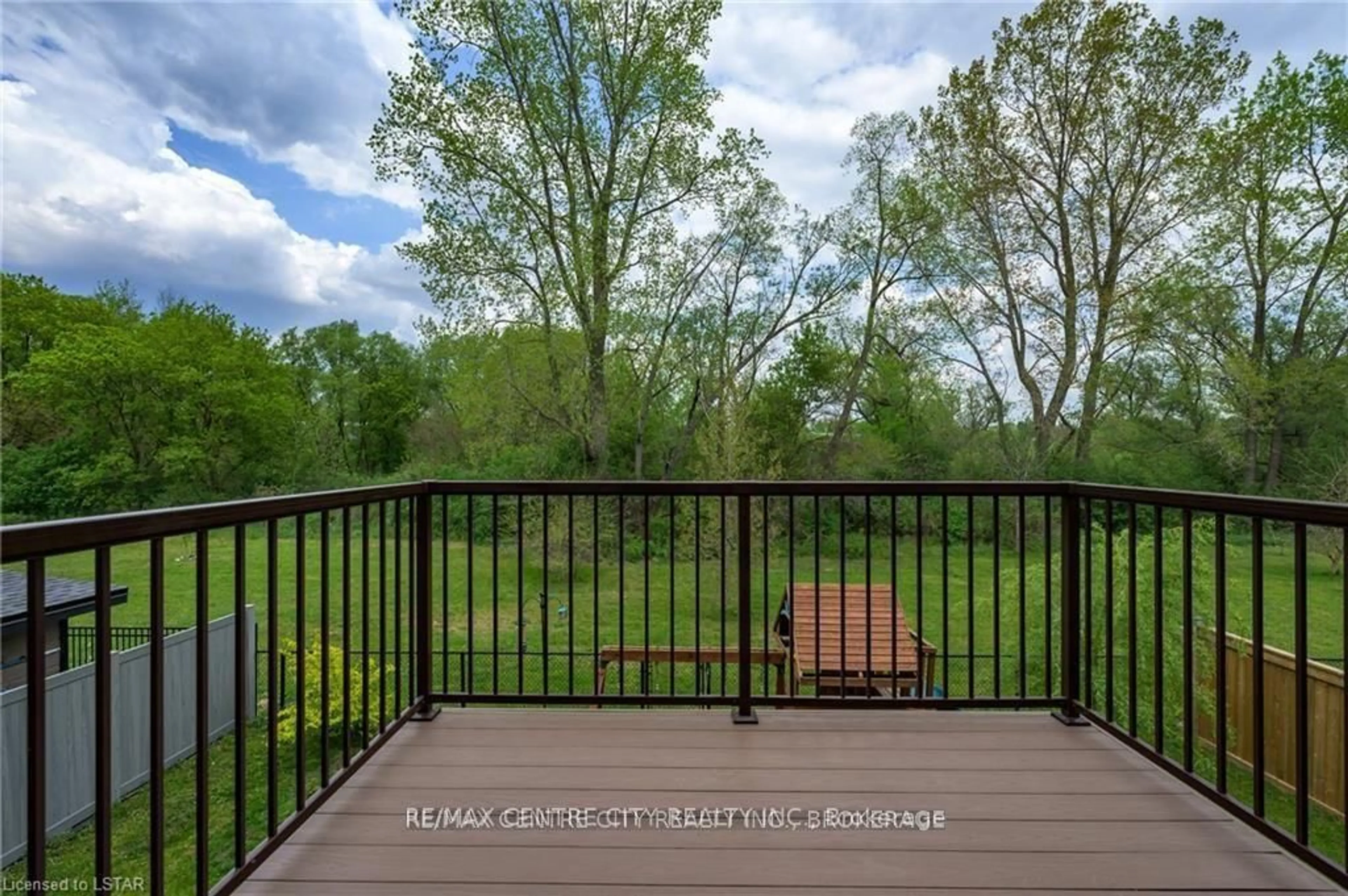 Patio, forest/trees view for 219 Union Ave, Middlesex Centre Ontario N0L 1R0