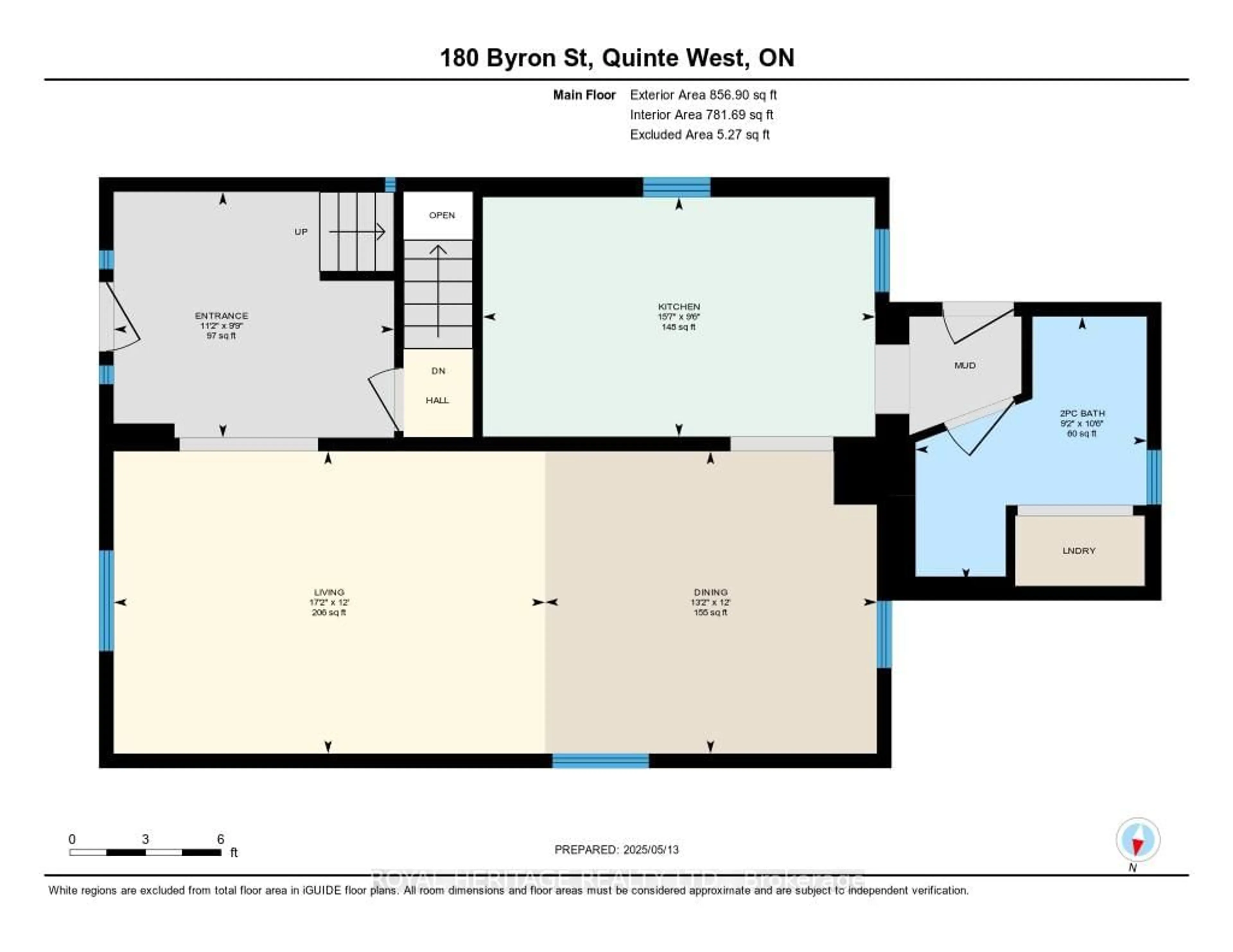 Floor plan for 180 Byron St, Quinte West Ontario K8V 2Y8