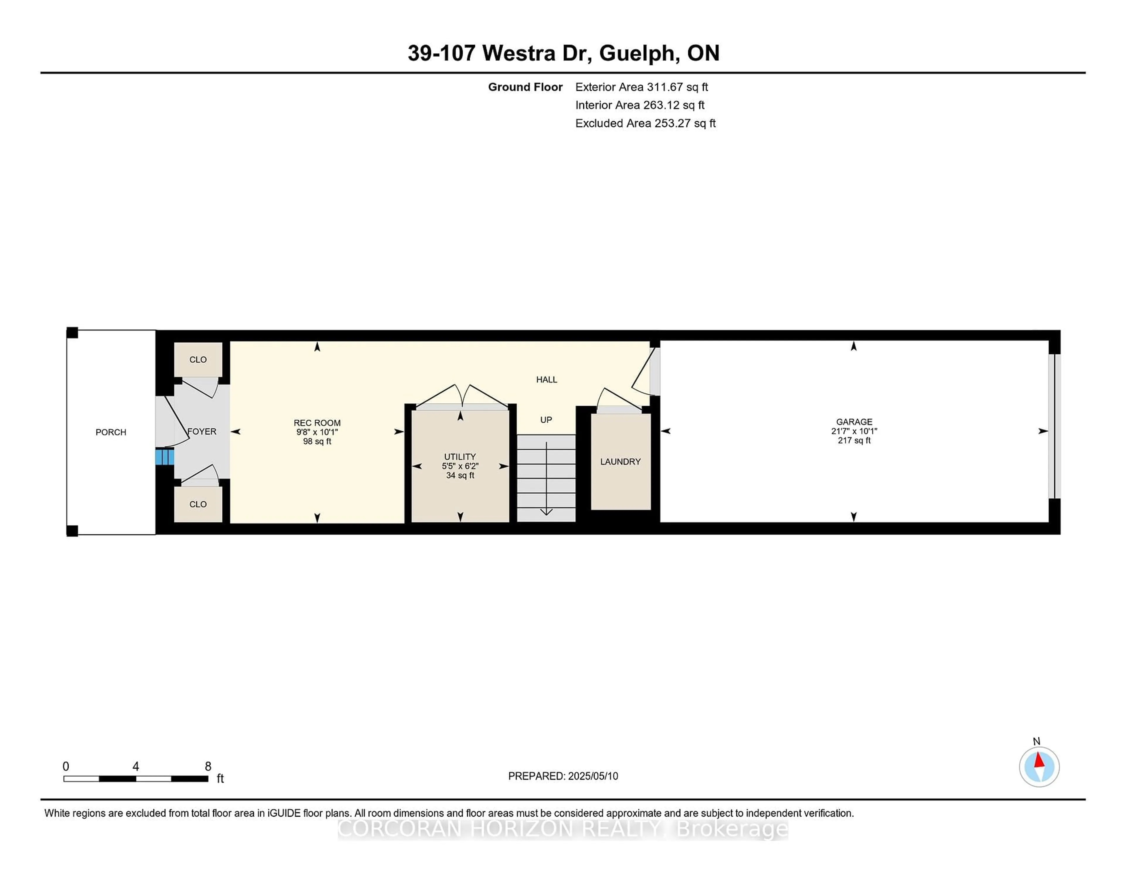 Floor plan for 107 Westra Dr #39, Guelph Ontario N1K 1Z7