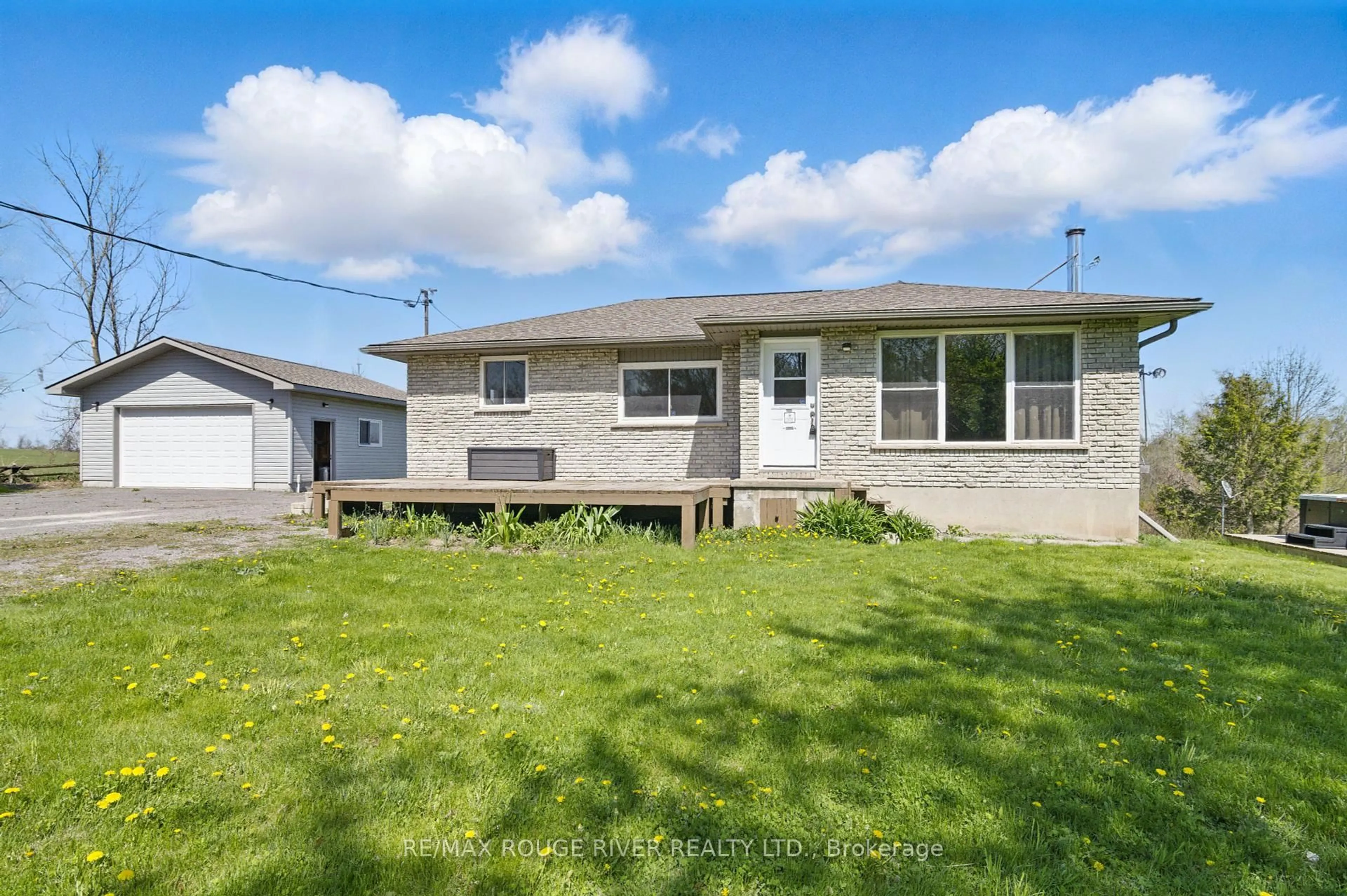 A pic from outside/outdoor area/front of a property/back of a property/a pic from drone, street for 991 Douro Third Line, Douro-Dummer Ontario K0L 2H0