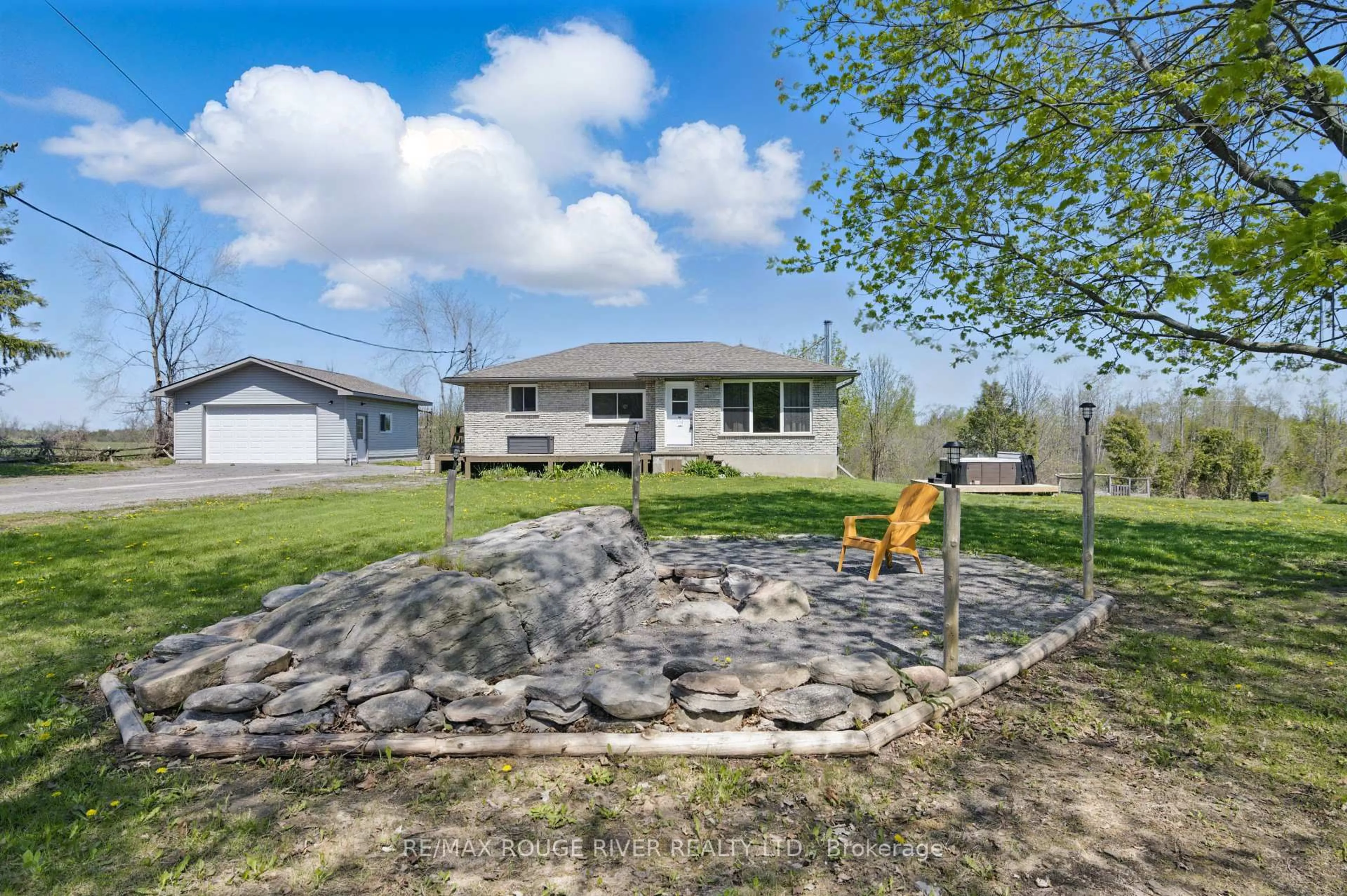 A pic from outside/outdoor area/front of a property/back of a property/a pic from drone, unknown for 991 Douro Third Line, Douro-Dummer Ontario K0L 2H0