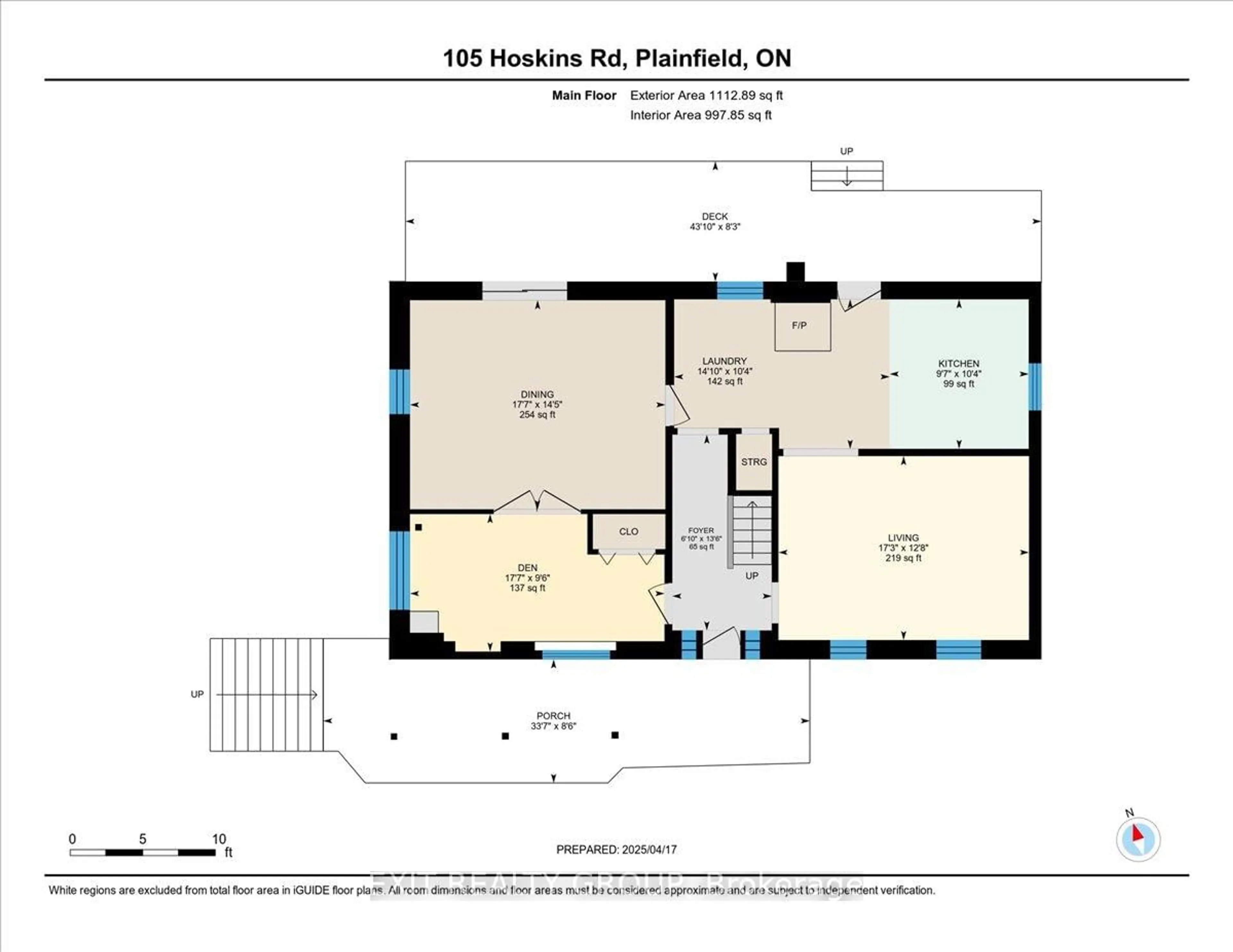 Floor plan for 105 Hoskin Rd, Belleville Ontario K0K 2V0