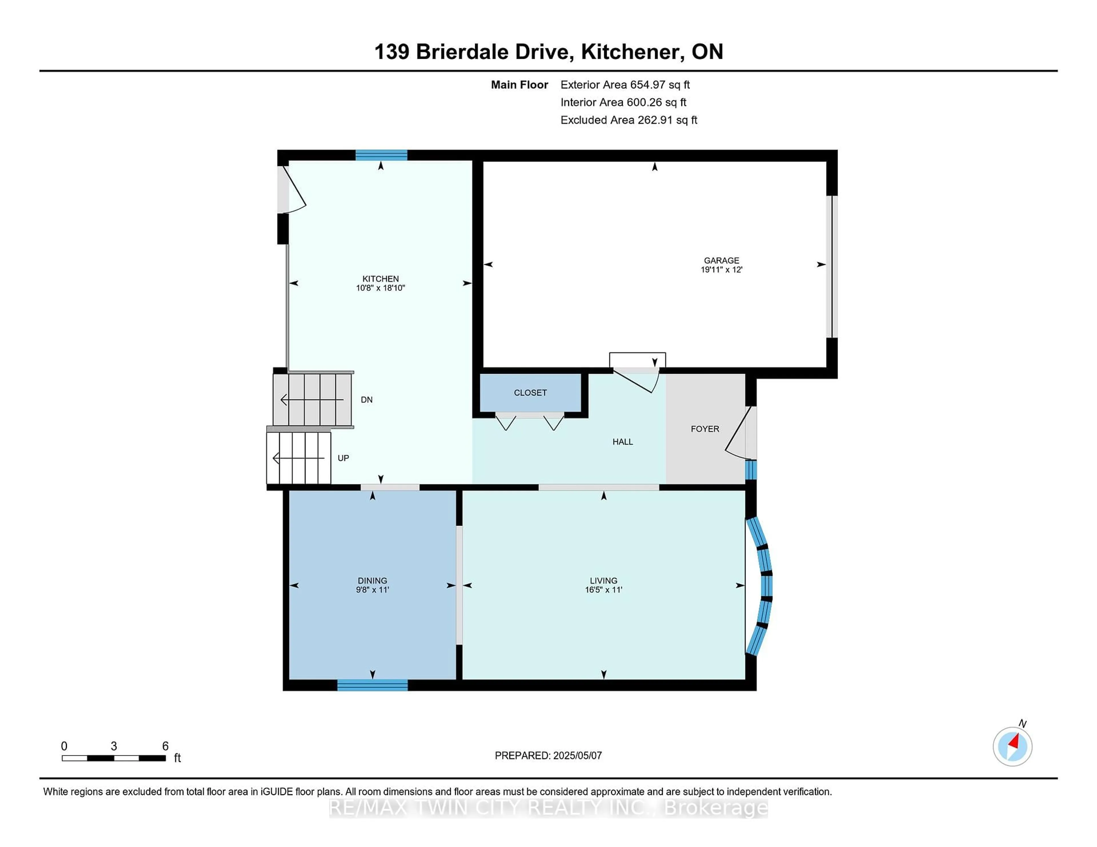 Floor plan for 139 Brierdale Dr, Kitchener Ontario N2A 3S8