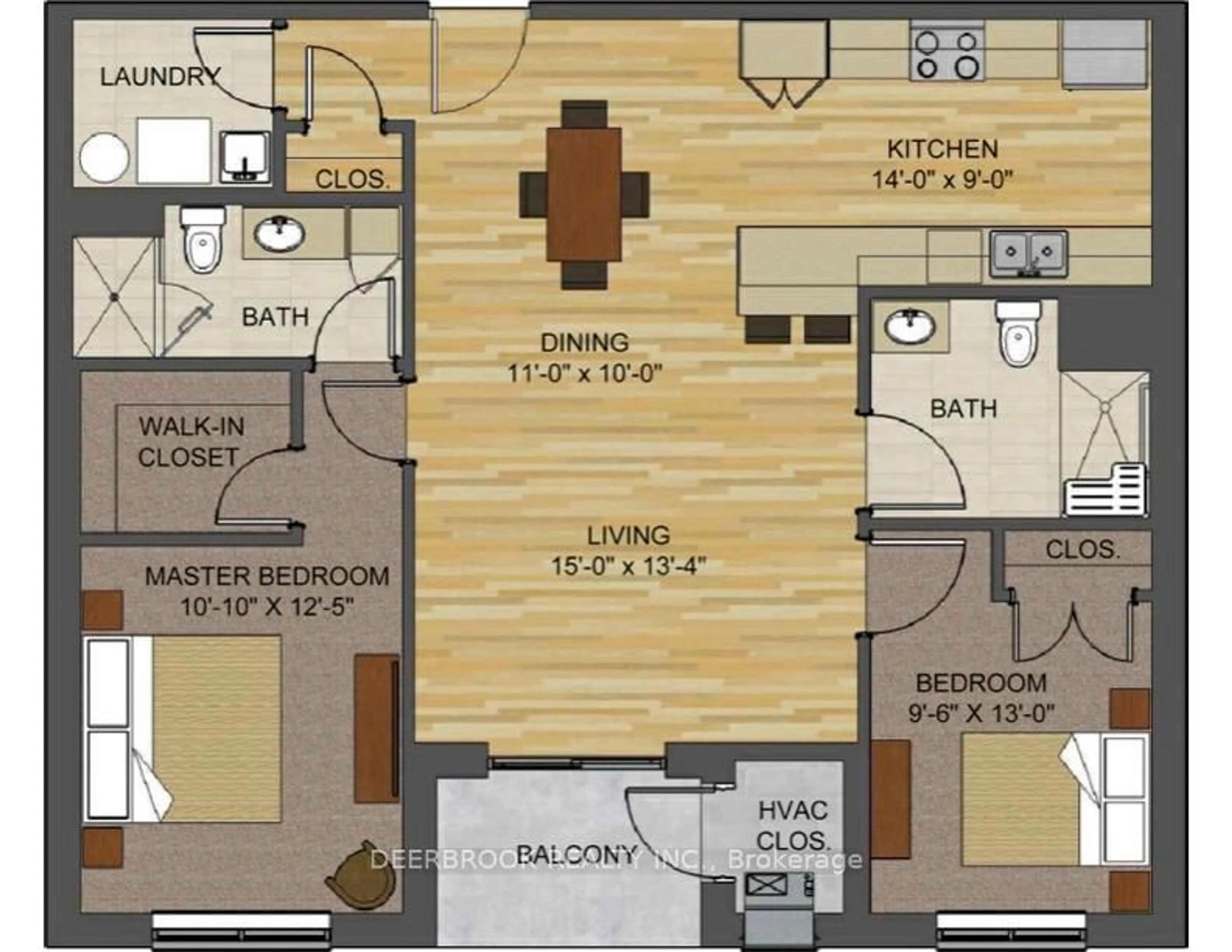 Floor plan for 4578 Huron Church Line Rd #313, LaSalle Ontario N9H 0M2
