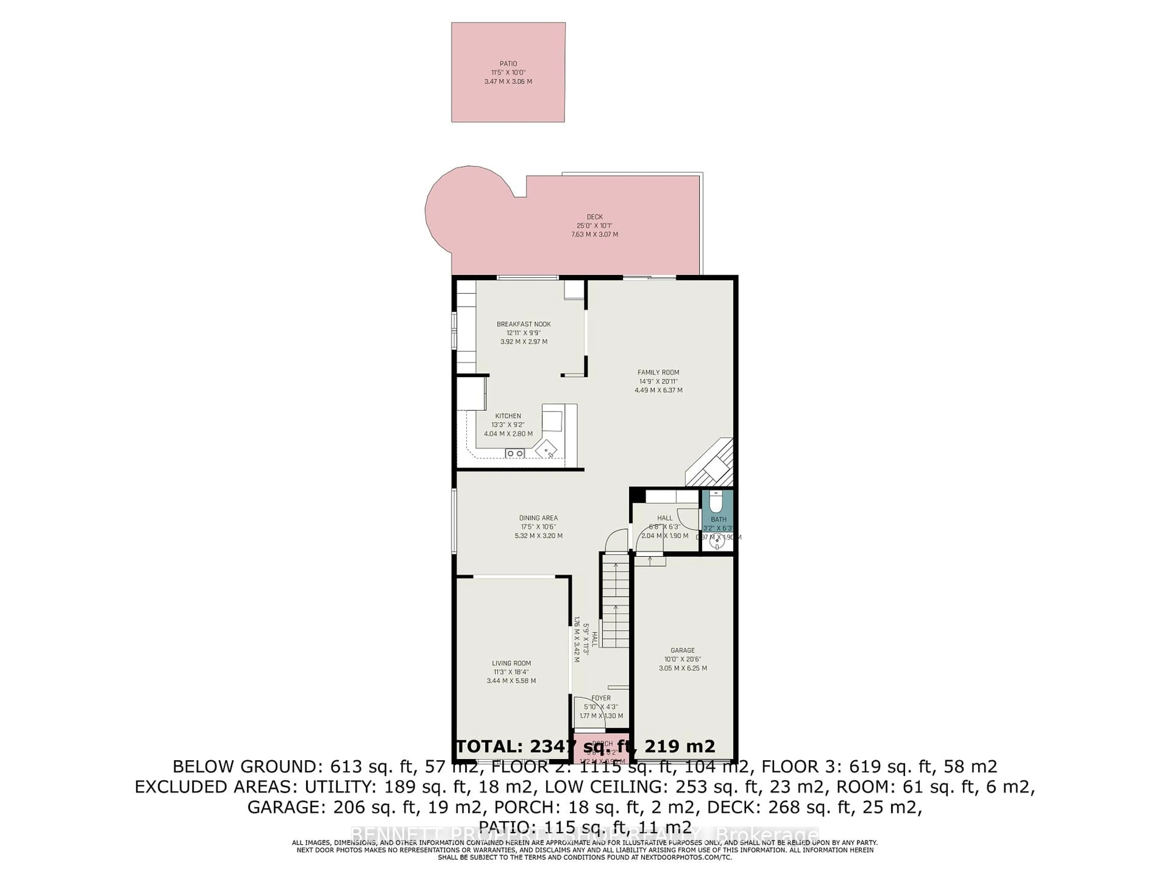 Floor plan for 37 Ivylea St, Ottawa Ontario K2G 4X1