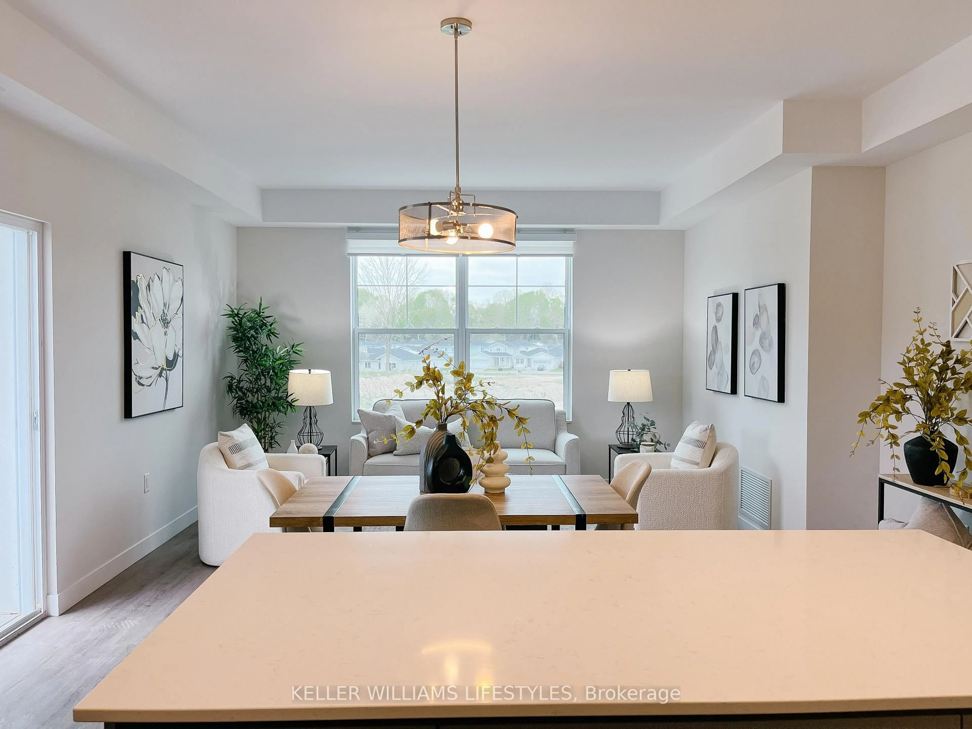 Living room with furniture, unknown for 100 The Promenade St #316, Central Elgin Ontario N5L 0B7