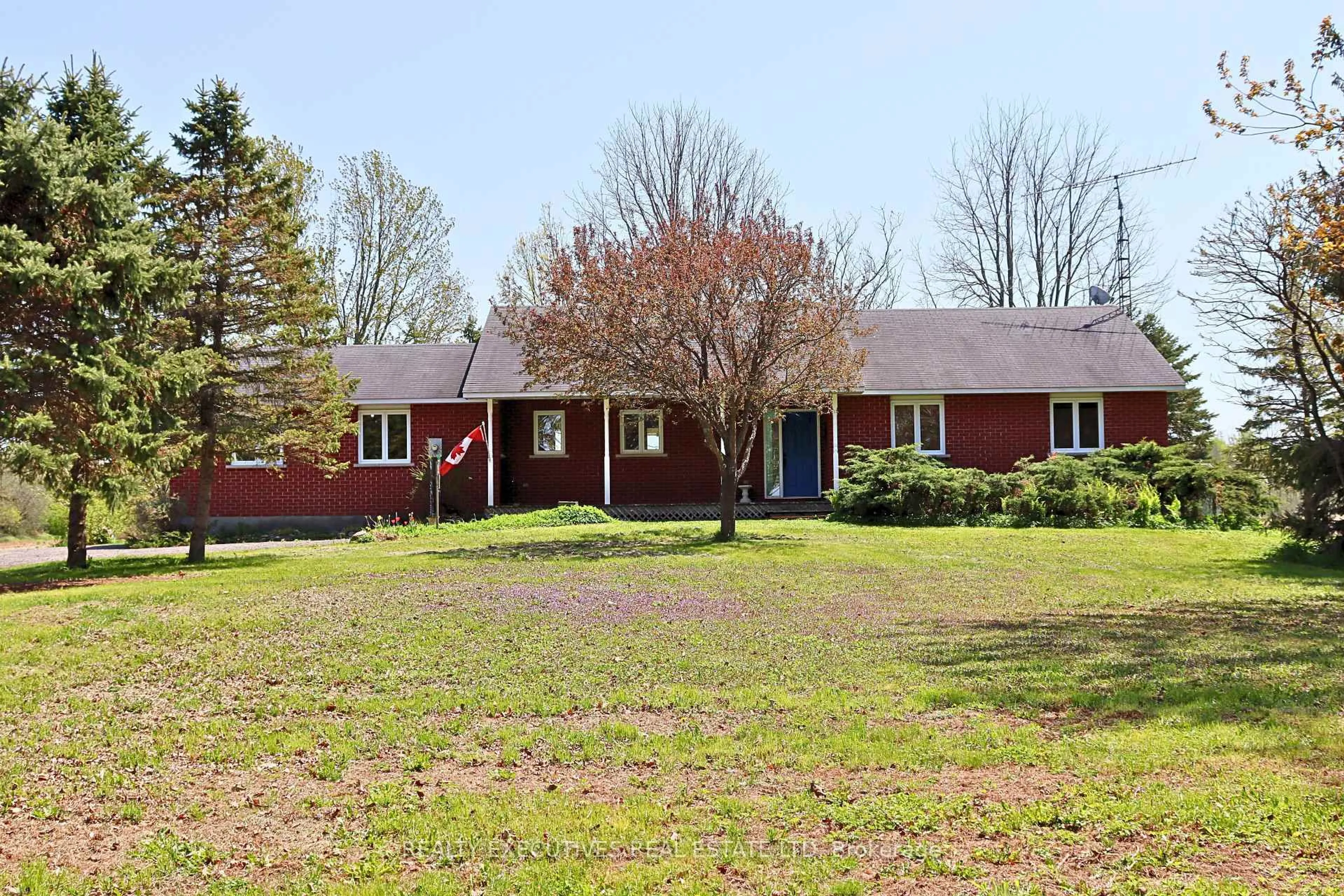 A pic from outside/outdoor area/front of a property/back of a property/a pic from drone, street for 10790 Van Camp Rd, North Dundas Ontario K0E 1S0