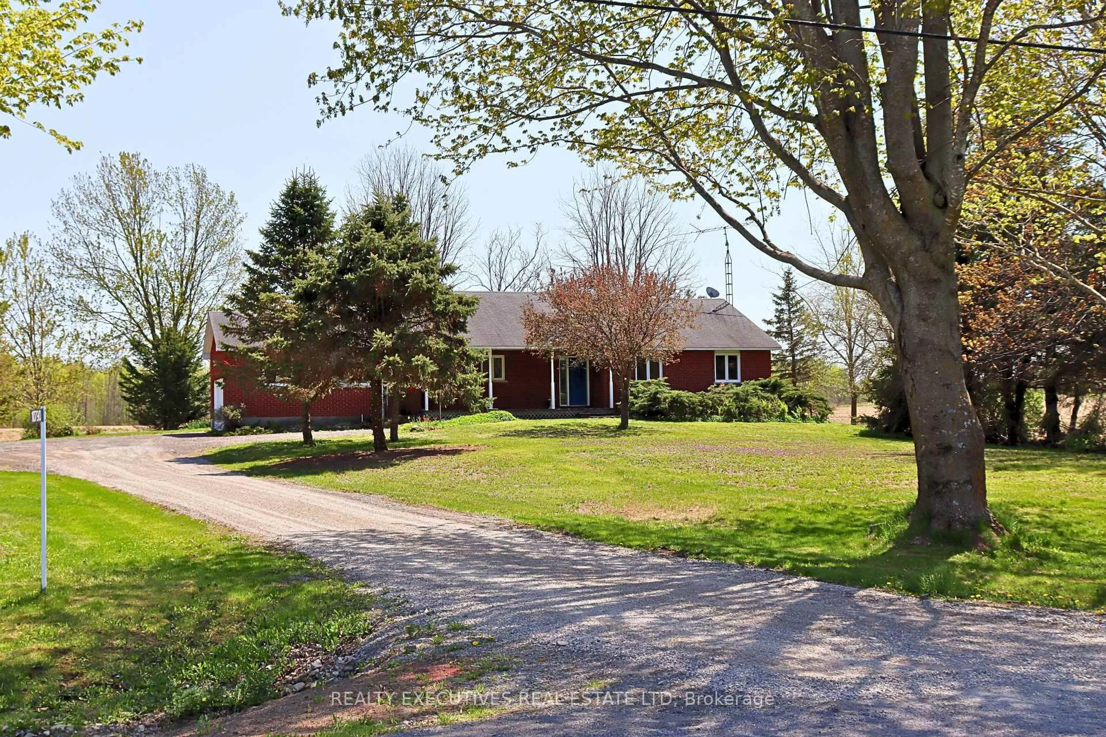 A pic from outside/outdoor area/front of a property/back of a property/a pic from drone, street for 10790 Van Camp Rd, North Dundas Ontario K0E 1S0