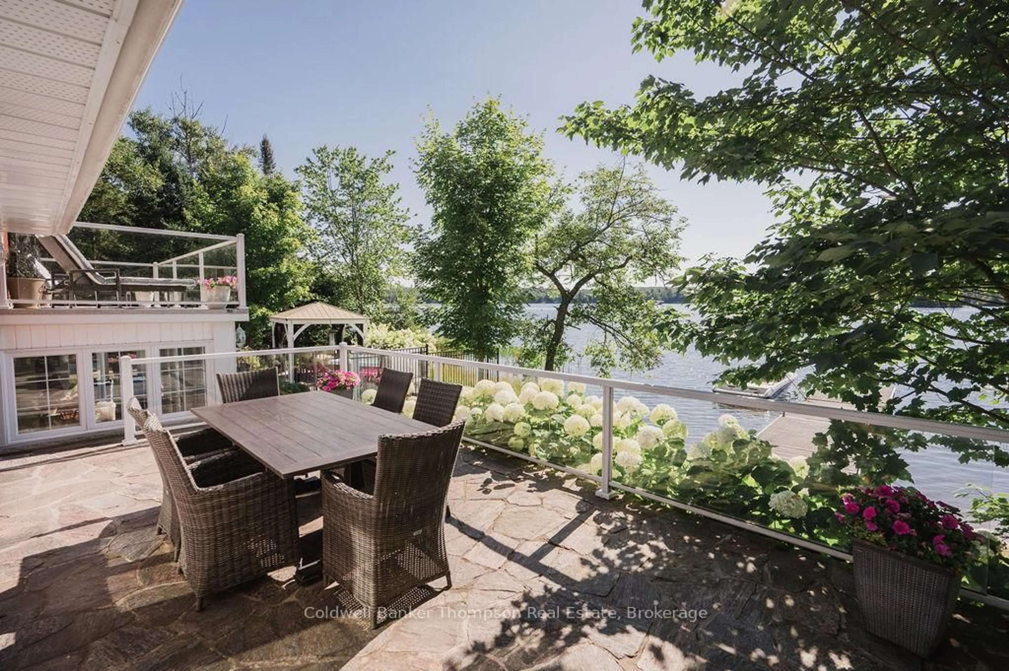 Patio, water/lake/river/ocean view for 83 SCARLETT Rd, Machar Ontario P0A 1X0