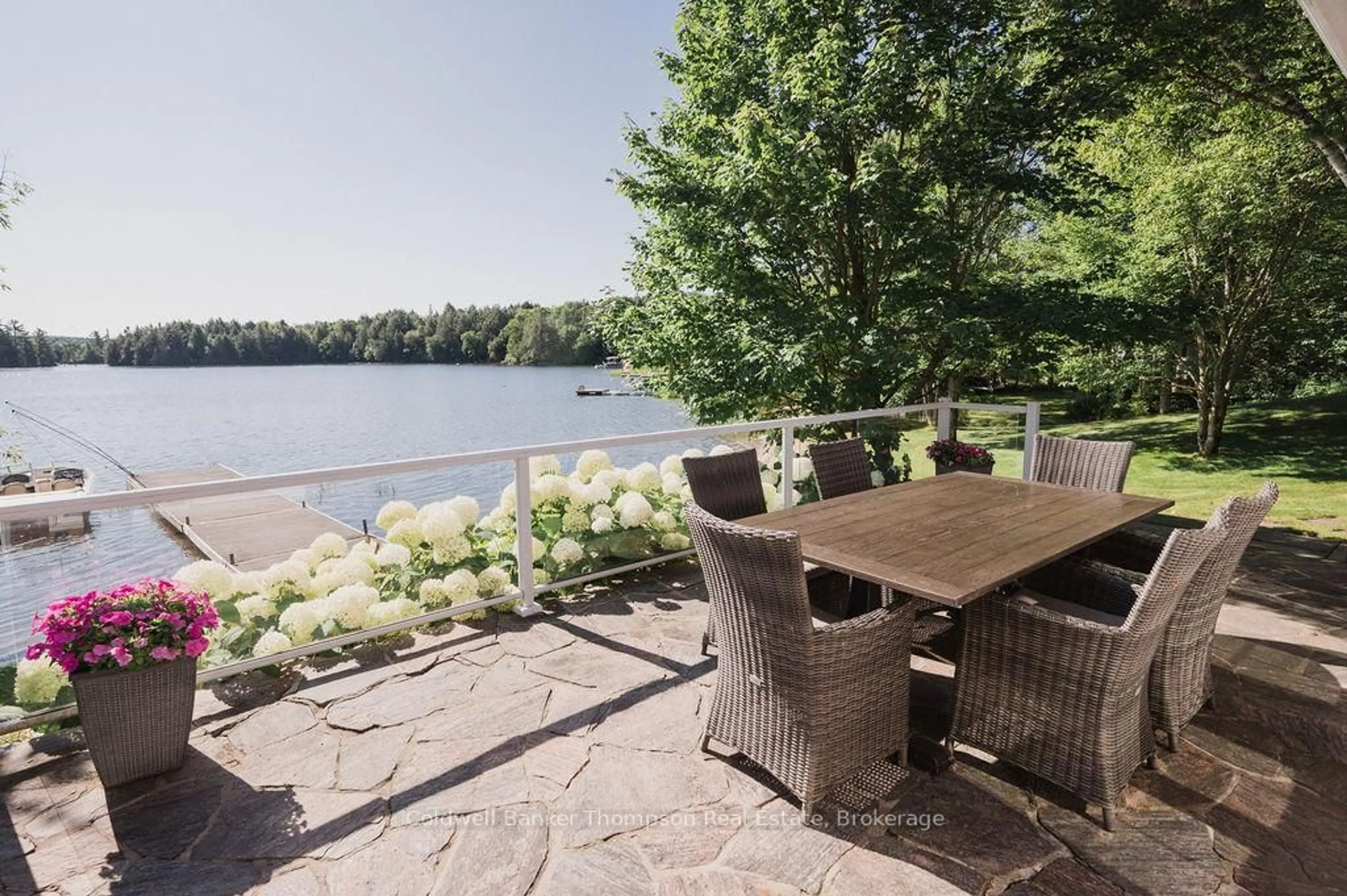 Patio, water/lake/river/ocean view for 83 SCARLETT Rd, Machar Ontario P0A 1X0