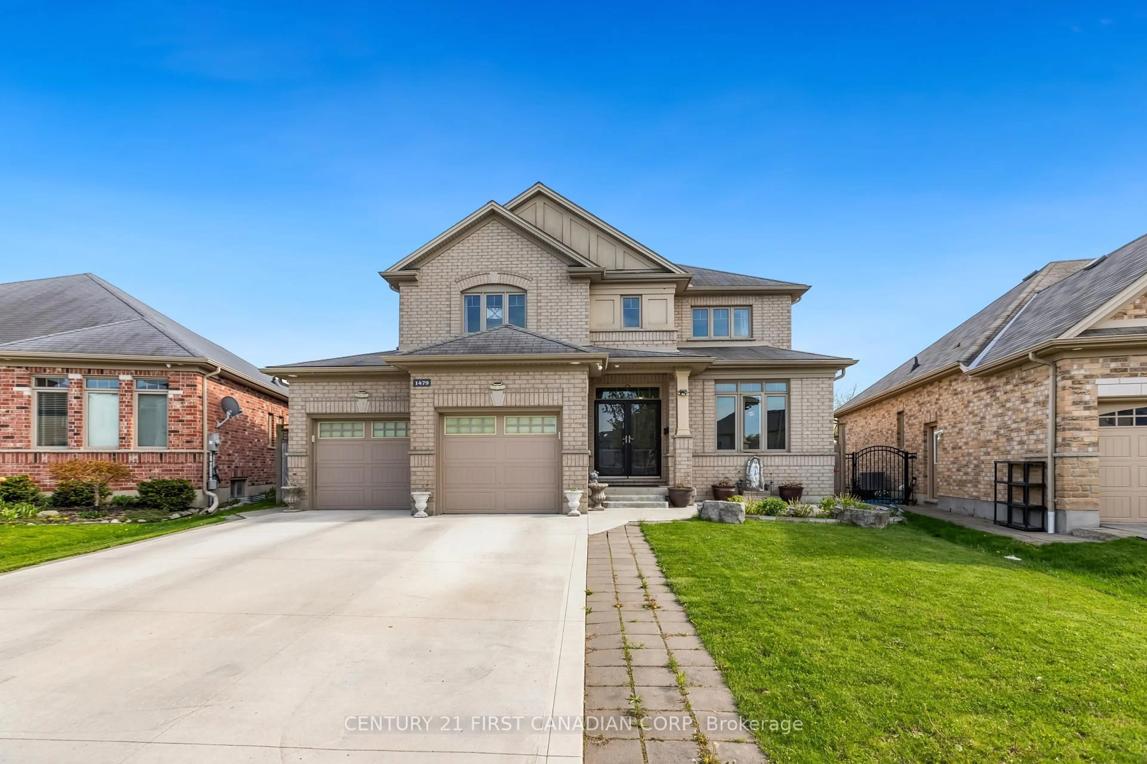 Home with brick exterior material, street for 1479 Sandpiper Dr, London North Ontario N5X 0E6