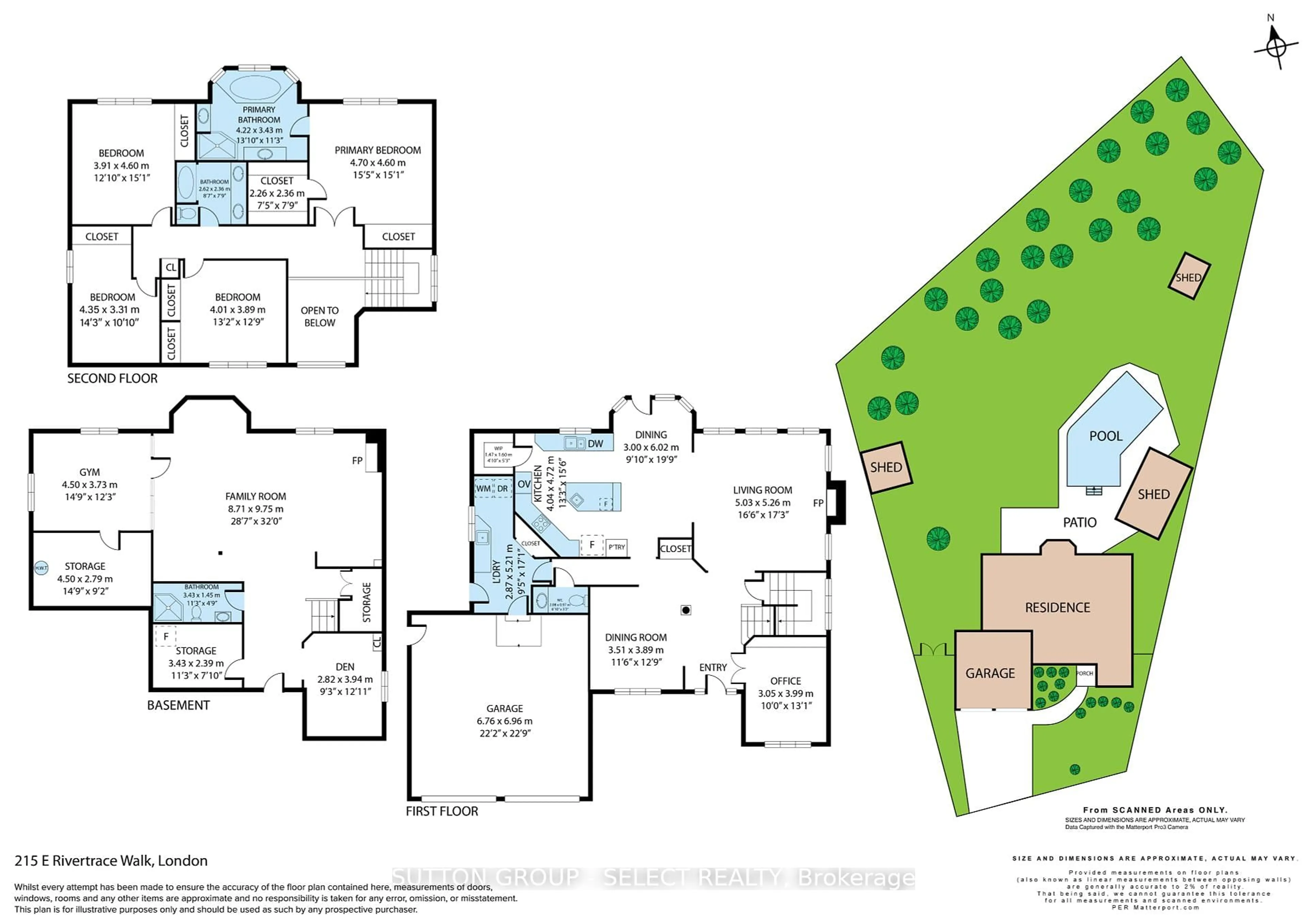 Floor plan for 215 East Rivertrace Walk, London North Ontario N6G 5L1