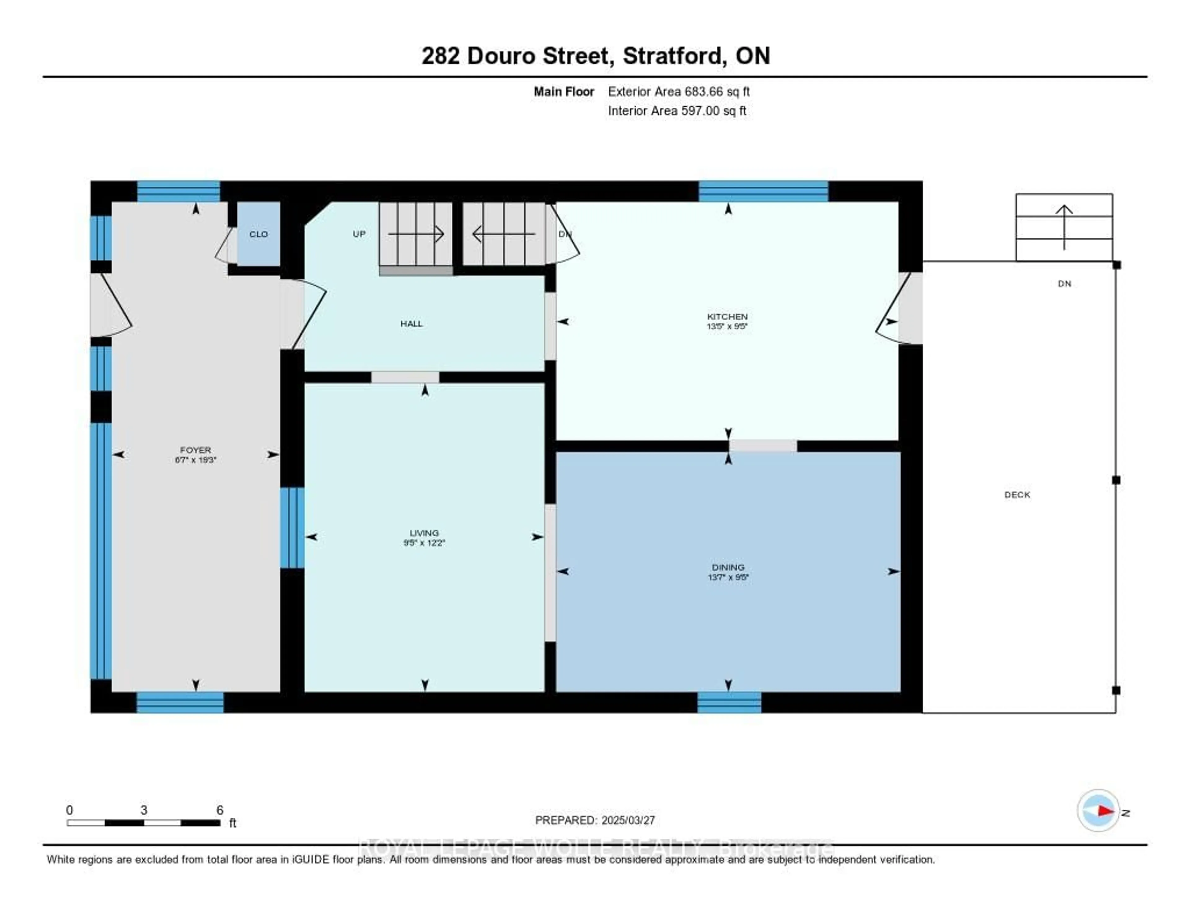 Floor plan for 282 Douro St, Stratford Ontario N5A 3S5
