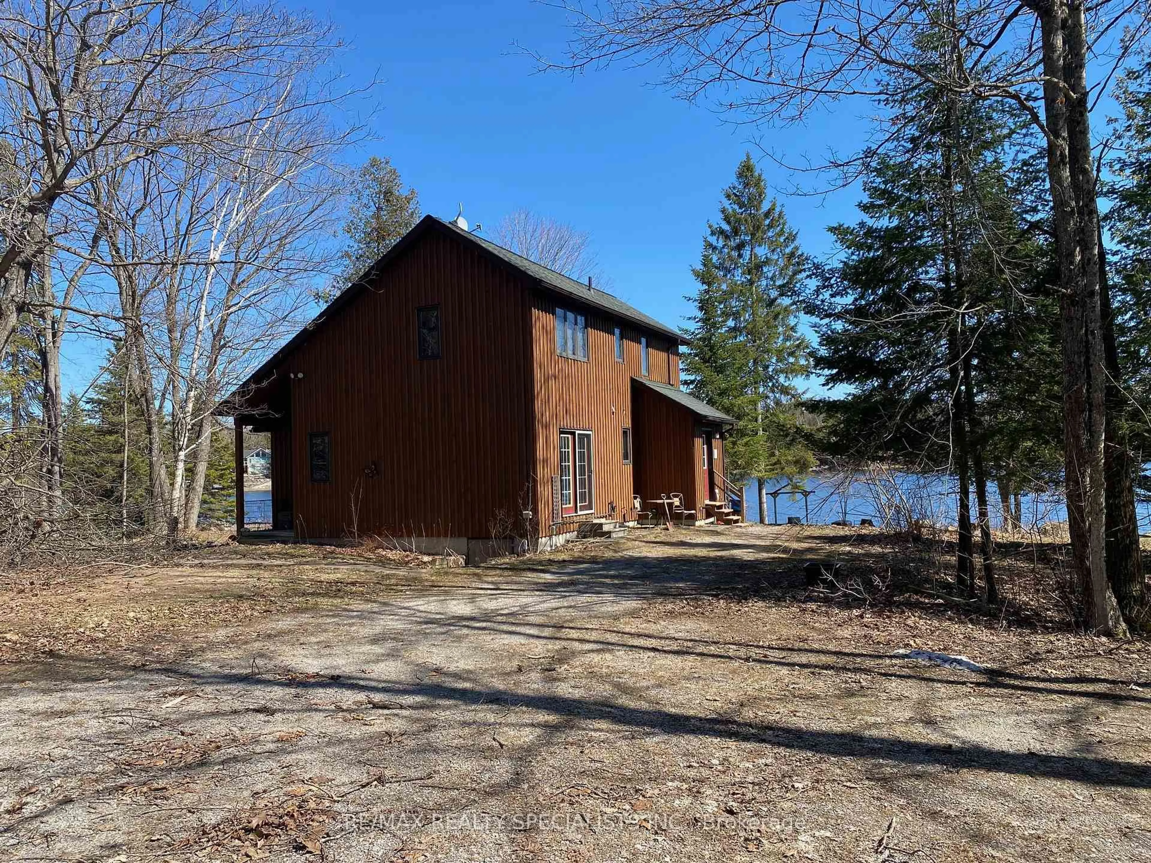 A pic from outside/outdoor area/front of a property/back of a property/a pic from drone, water/lake/river/ocean view for 96 Pearce Rd, Kawartha Lakes Ontario K0M 1K0