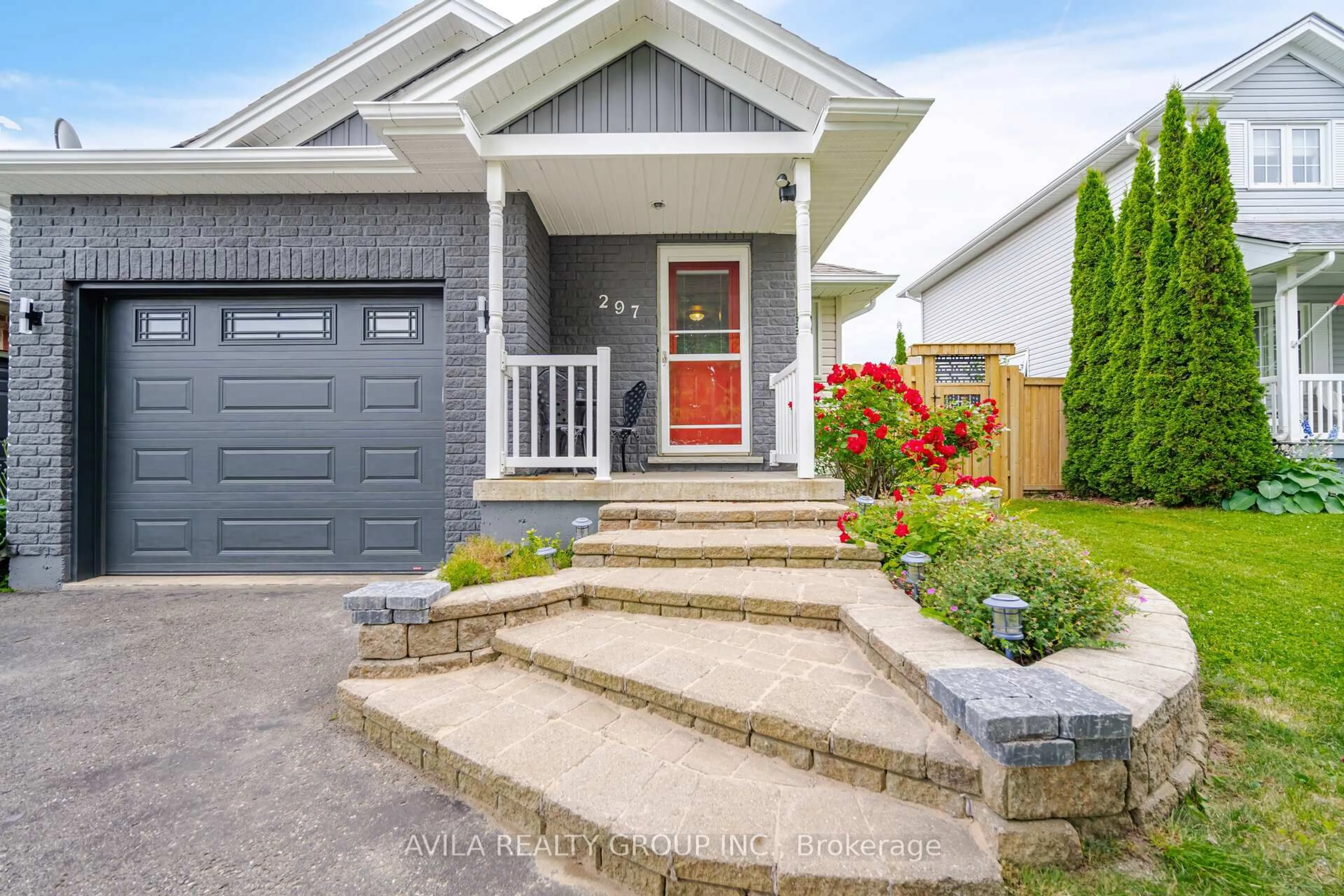 Home with vinyl exterior material, street for 297 Berry St, Shelburne Ontario L0N 1S2