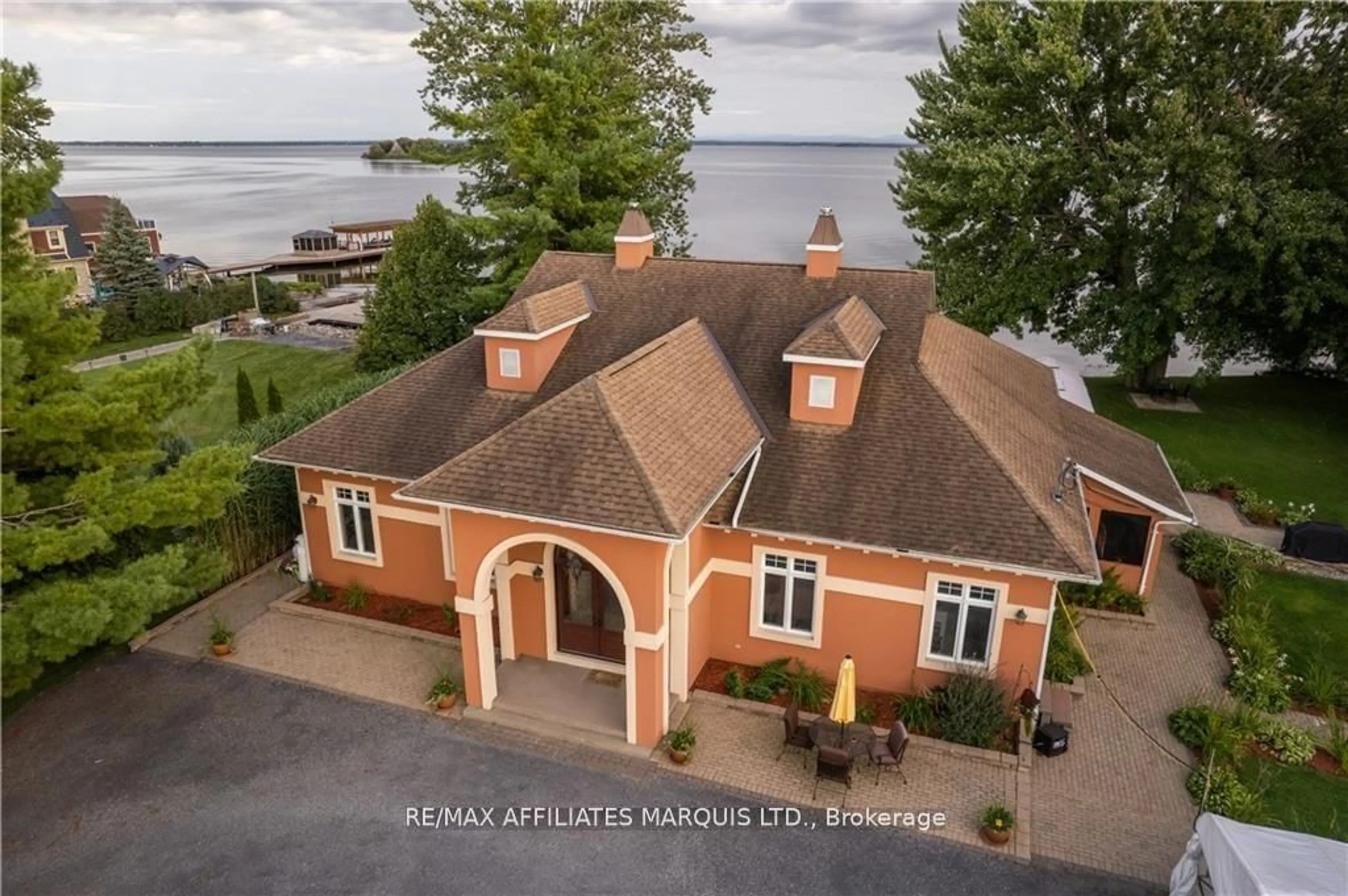 A pic from outside/outdoor area/front of a property/back of a property/a pic from drone, water/lake/river/ocean view for 20236 COUNTY ROAD 2 Rd, South Glengarry Ontario K0C 2E0
