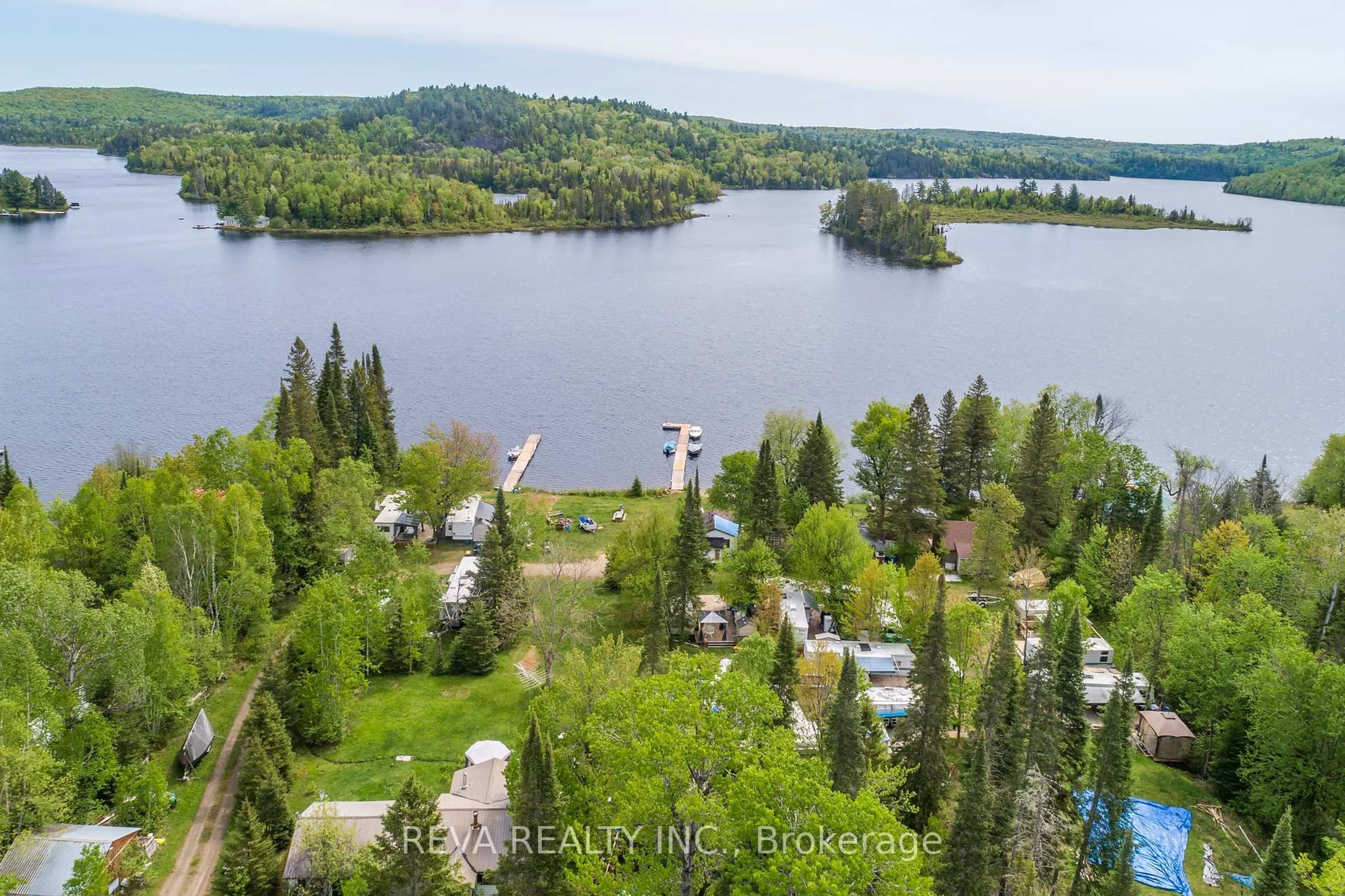 A pic from outside/outdoor area/front of a property/back of a property/a pic from drone, water/lake/river/ocean view for 1535 North Baptiste Lake Rd, Bancroft Ontario K0L 1C0