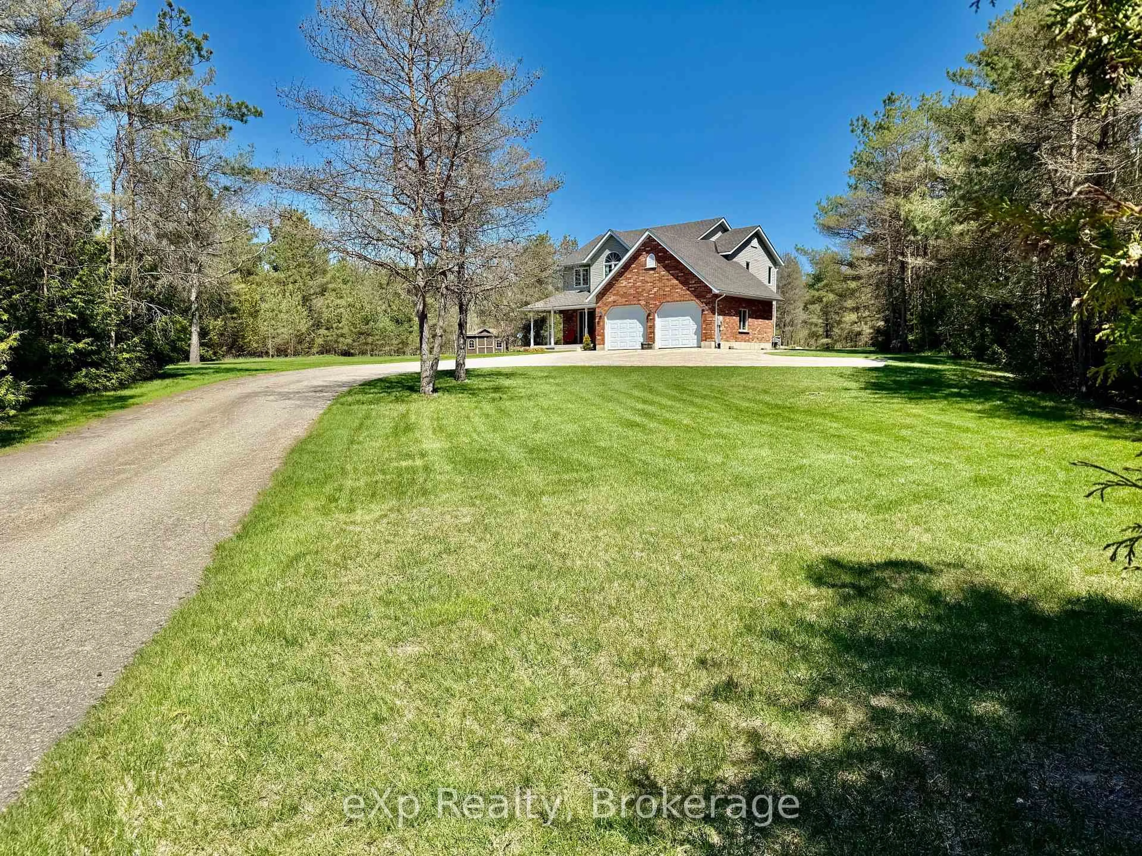A pic from outside/outdoor area/front of a property/back of a property/a pic from drone, water/lake/river/ocean view for 323237 Durham Rd, West Grey Ontario N0G 1R0