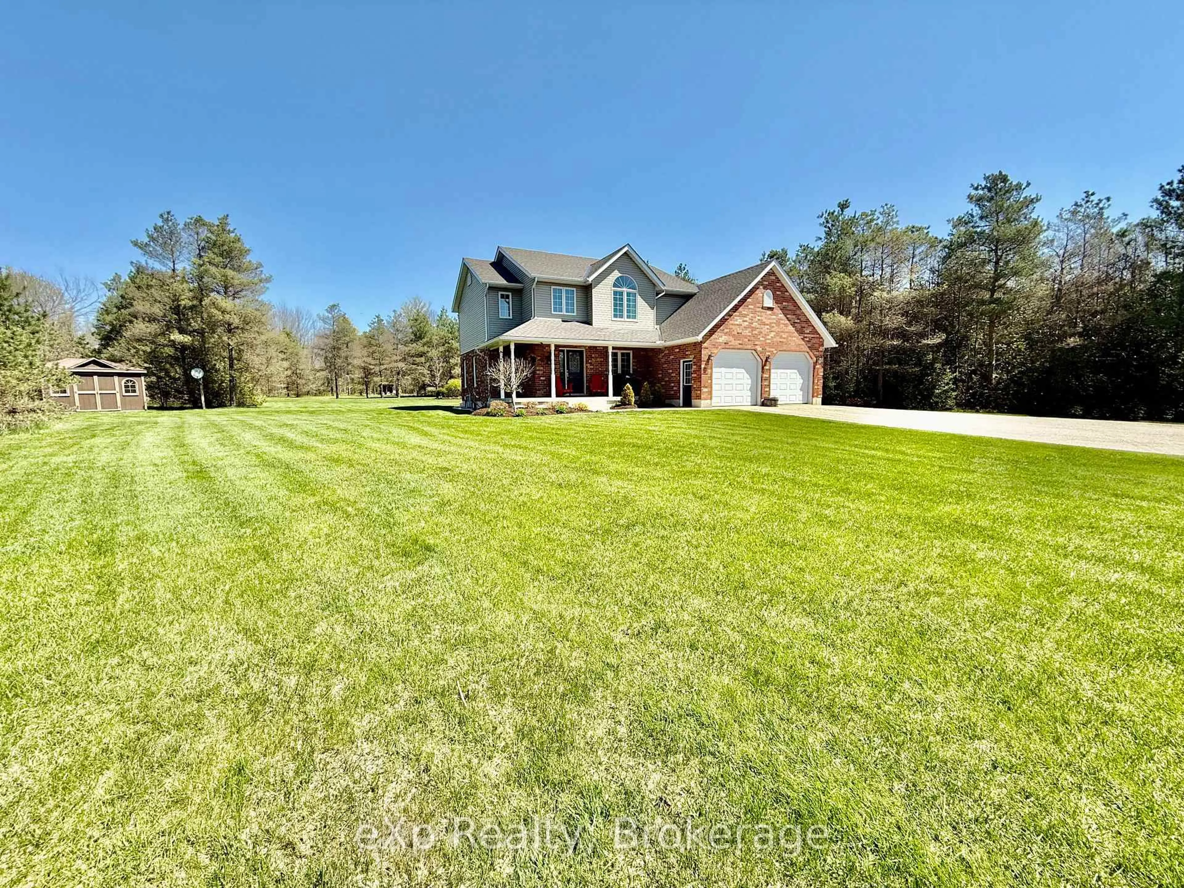 A pic from outside/outdoor area/front of a property/back of a property/a pic from drone, water/lake/river/ocean view for 323237 Durham Rd, West Grey Ontario N0G 1R0