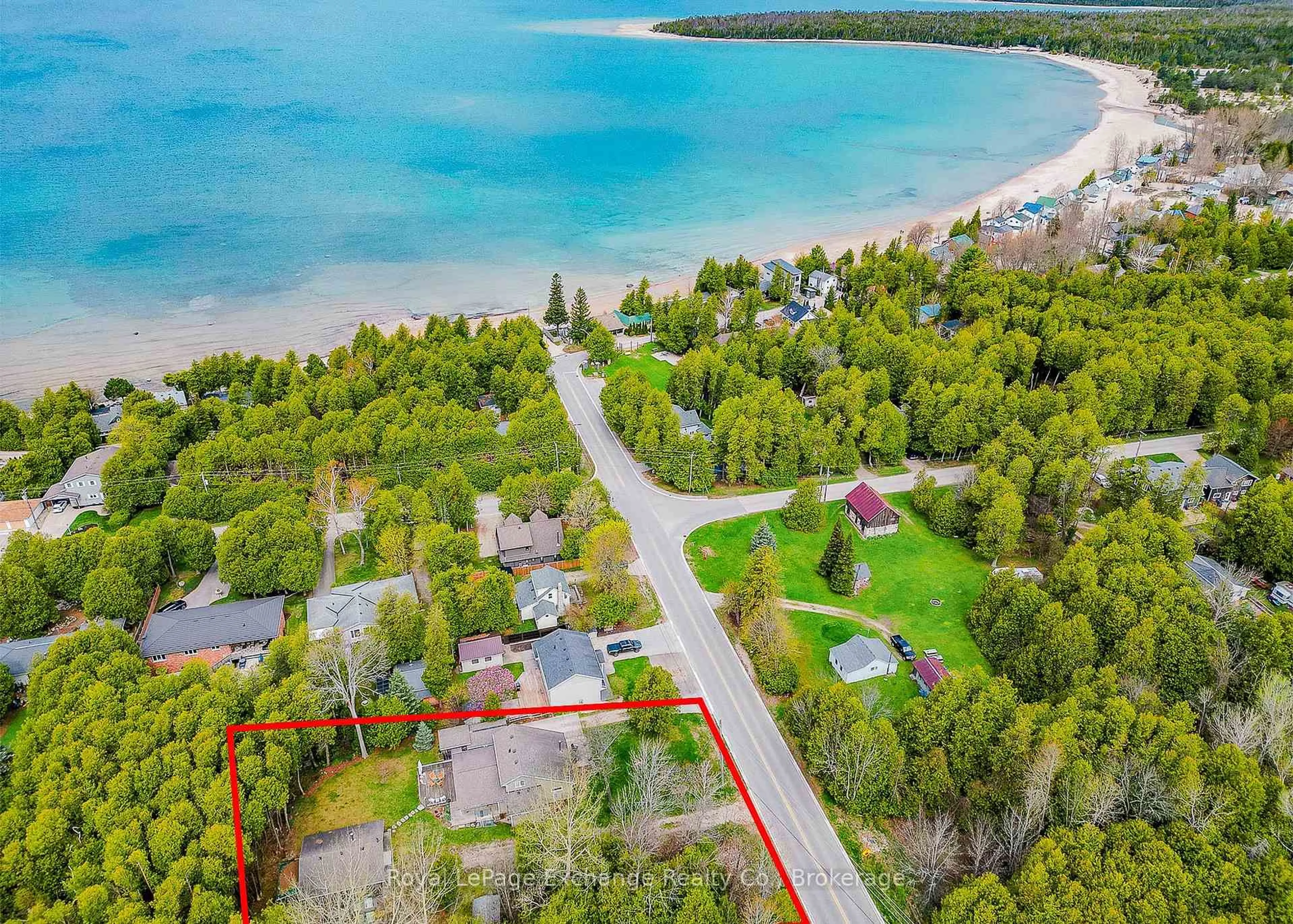 A pic from outside/outdoor area/front of a property/back of a property/a pic from drone, water/lake/river/ocean view for 3203 Bruce Road 15 Rd, Kincardine Ontario N0G 2T0