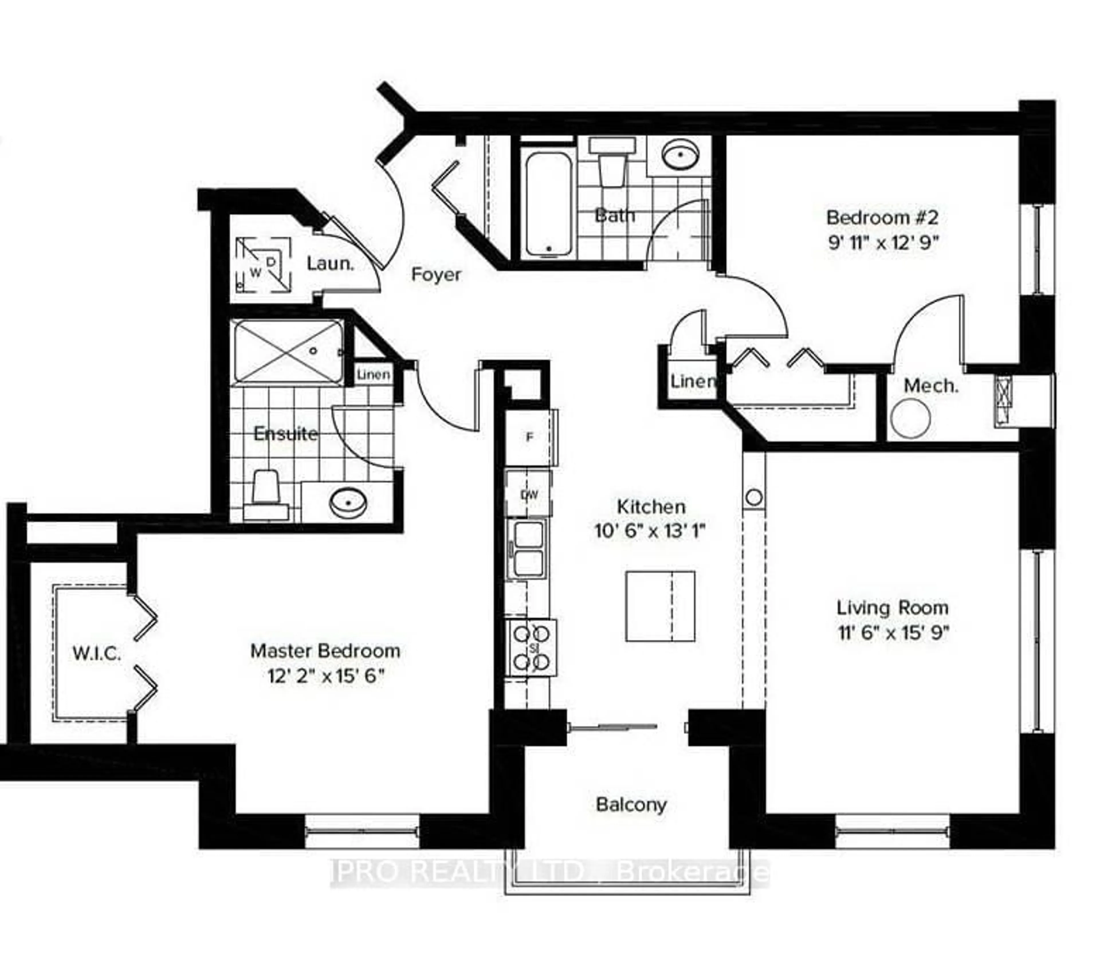 Floor plan for 778 Laurelwood Dr #613, Waterloo Ontario N2V 0G3