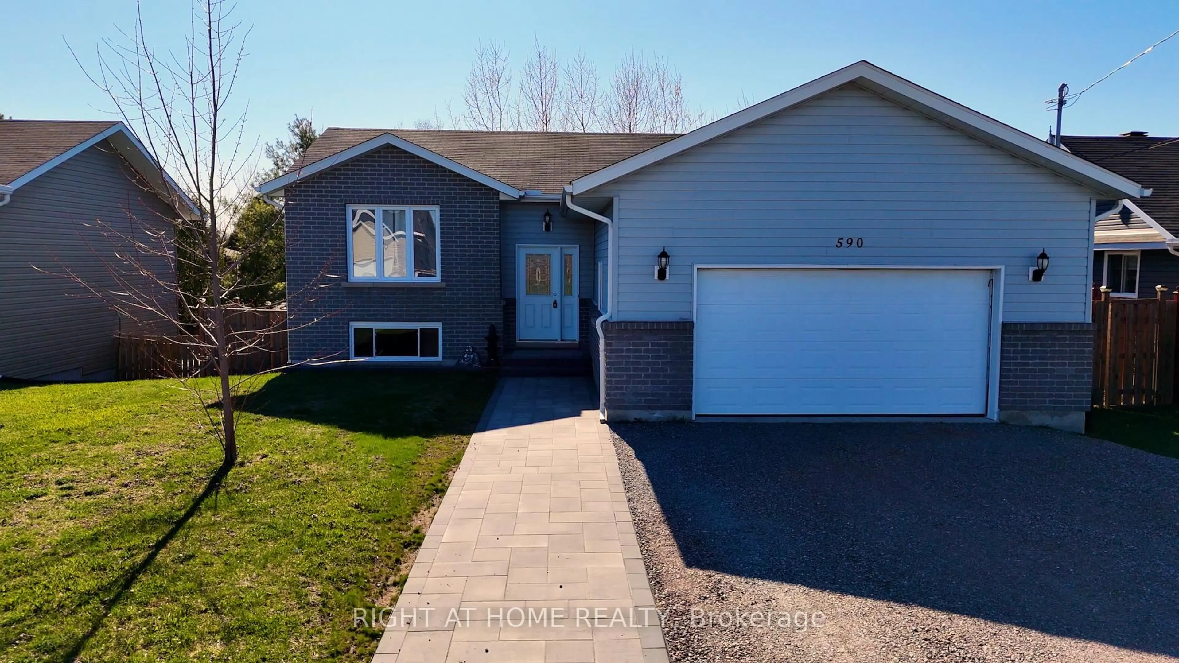 Home with vinyl exterior material, street for 590 Demers St, West Nipissing Ontario P2B 0A1