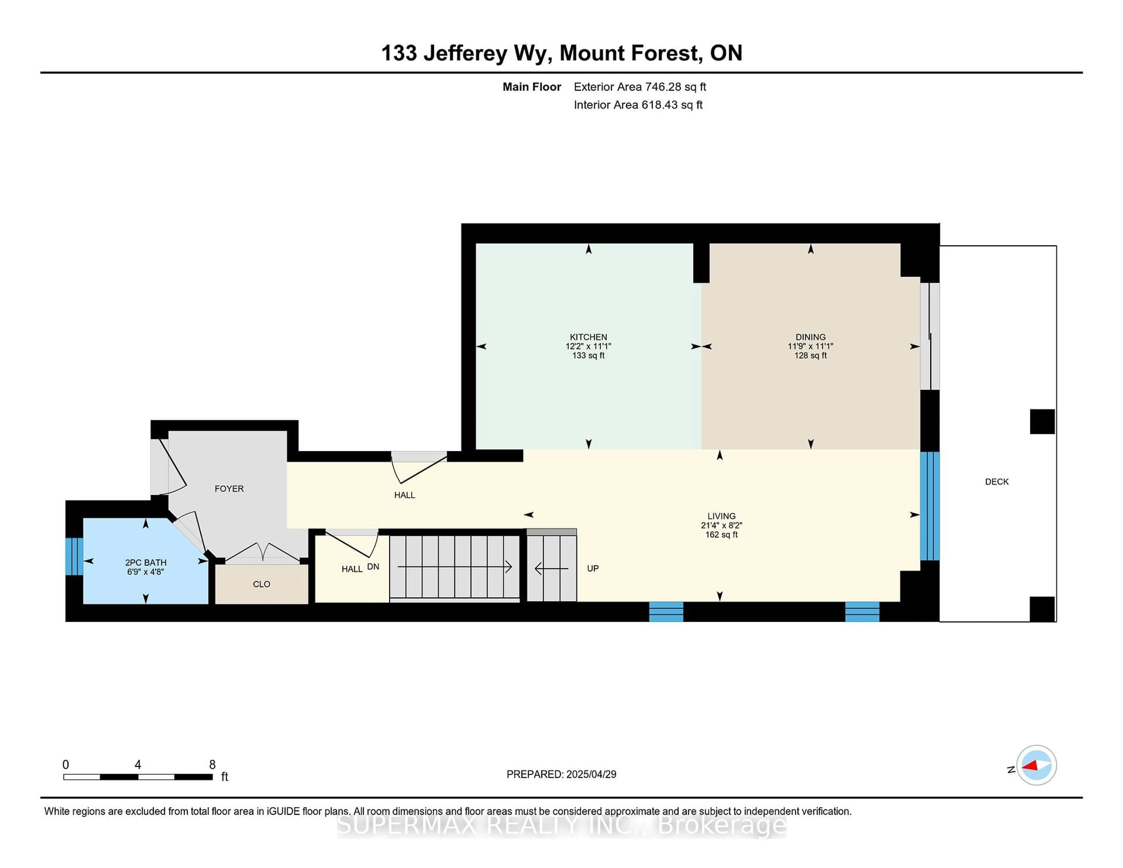 Floor plan for 133 jefferey Way, Wellington North Ontario N0G 2L2