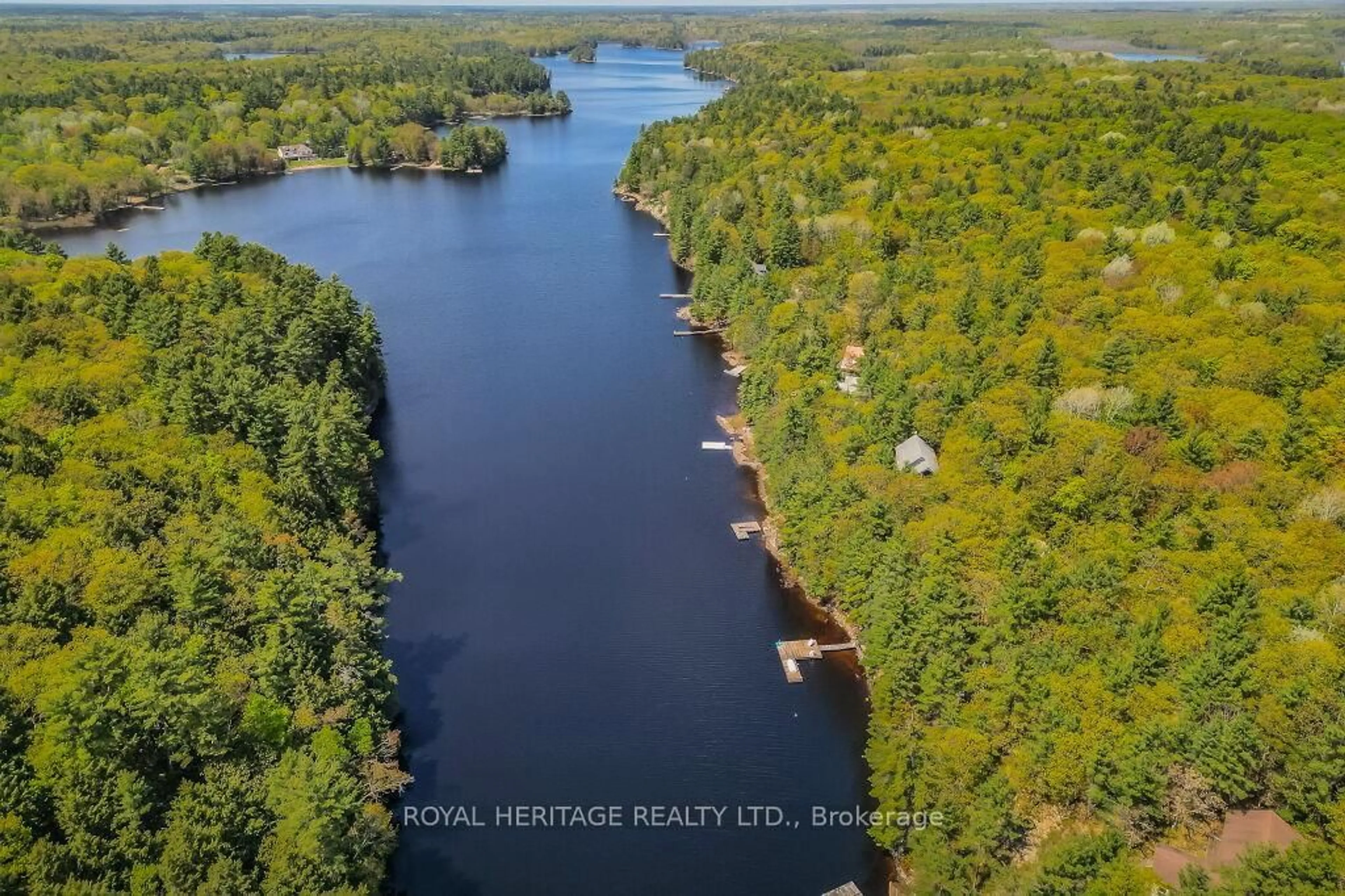 A pic from outside/outdoor area/front of a property/back of a property/a pic from drone, water/lake/river/ocean view for 1306-2 Eastshore Rd, Georgian Bay Ontario P0C 1A0
