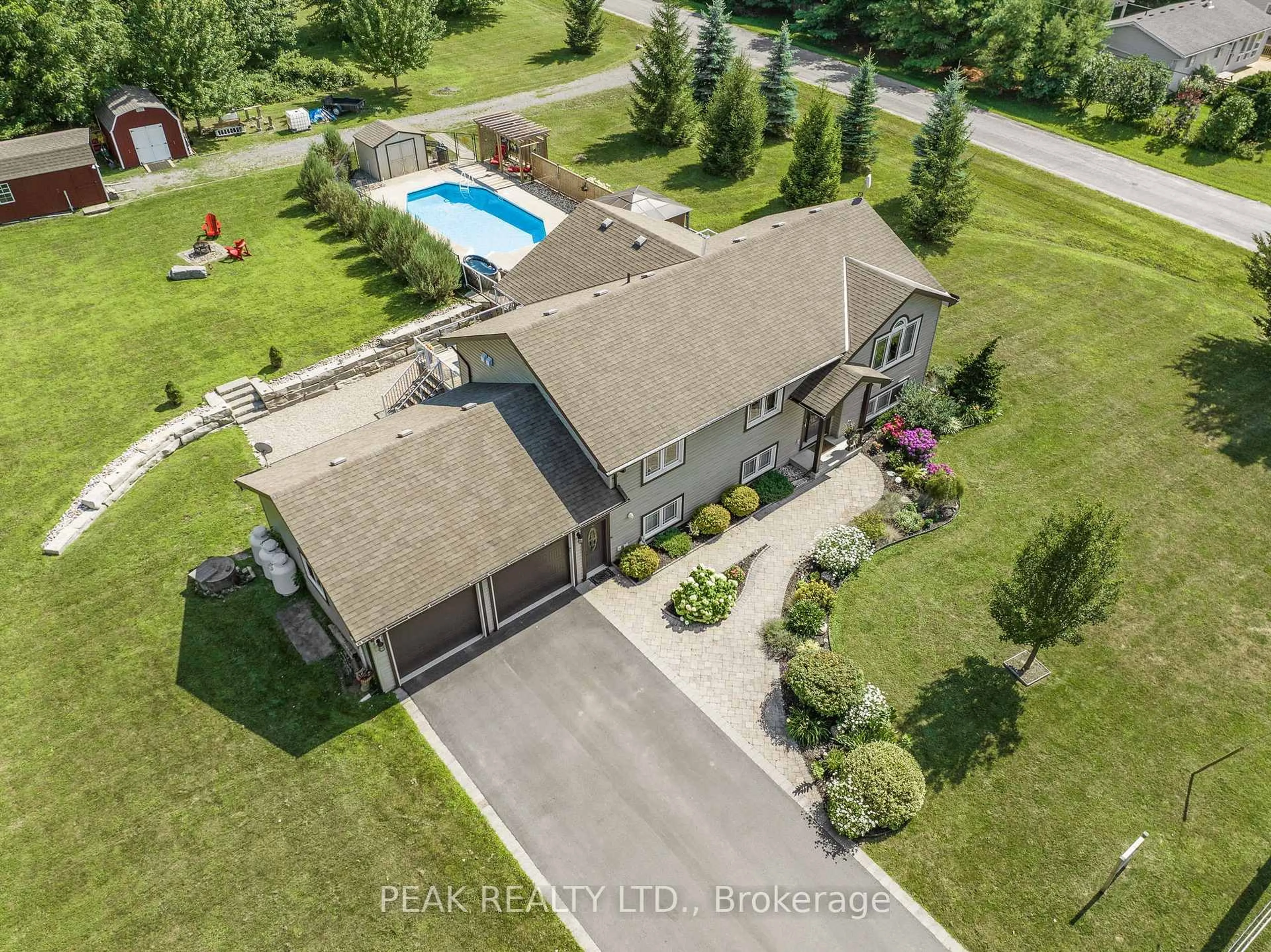 A pic from outside/outdoor area/front of a property/back of a property/a pic from drone, unknown for 116 Prinyers Cove Cres, Prince Edward County Ontario K0K 2T0