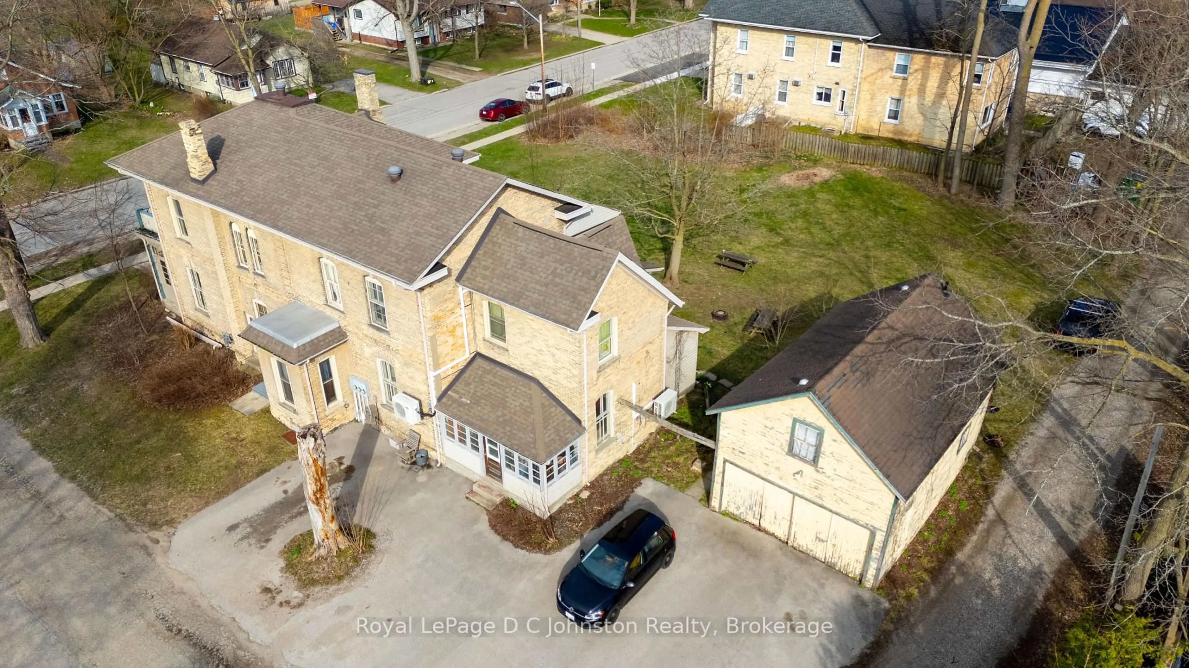 A pic from outside/outdoor area/front of a property/back of a property/a pic from drone, street for 490 Mill St ##1, #2, #3, #4, Saugeen Shores Ontario N0H 2C0