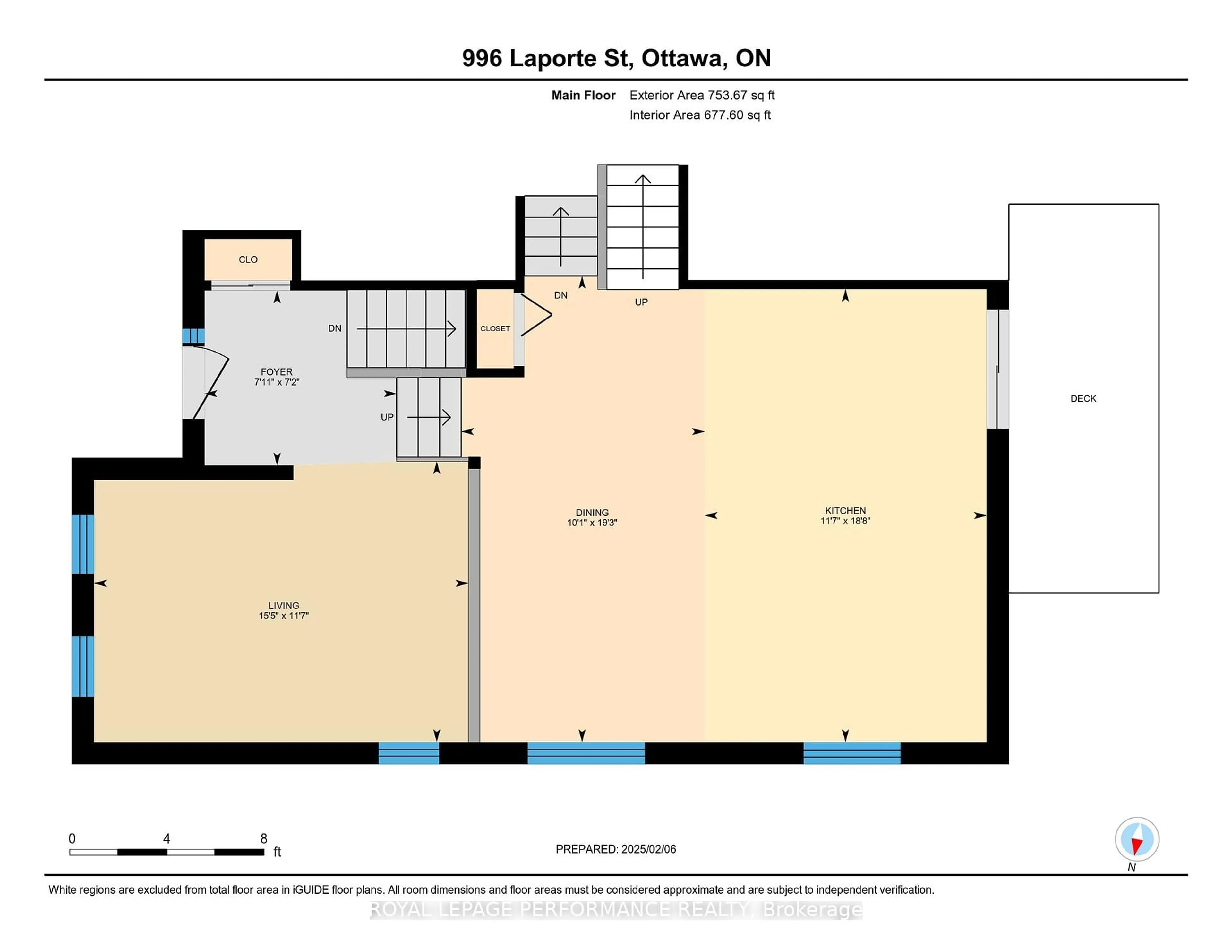 Floor plan for 996 Laporte St, Gloucester Ontario K1J 7B4