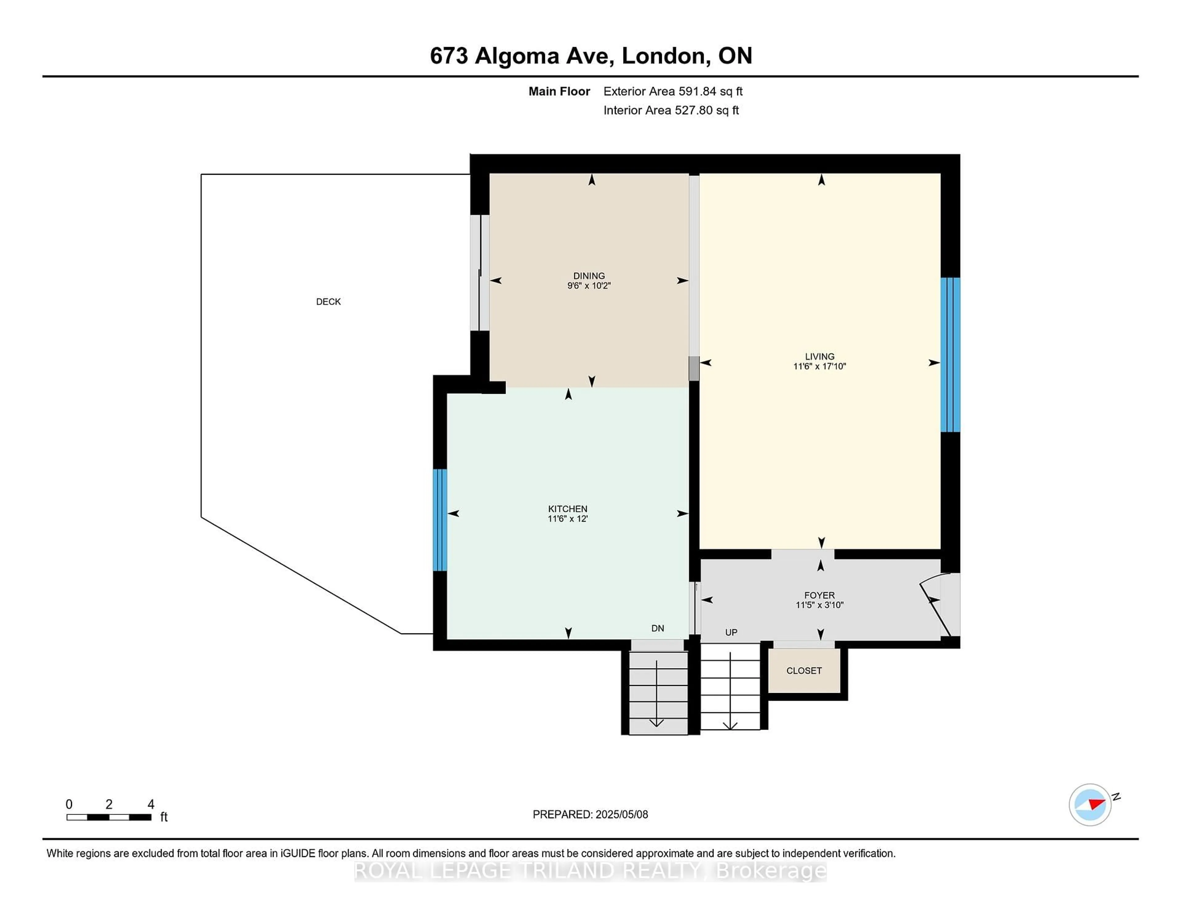 Floor plan for 673 Algoma Ave, London North Ontario N5X 1W4