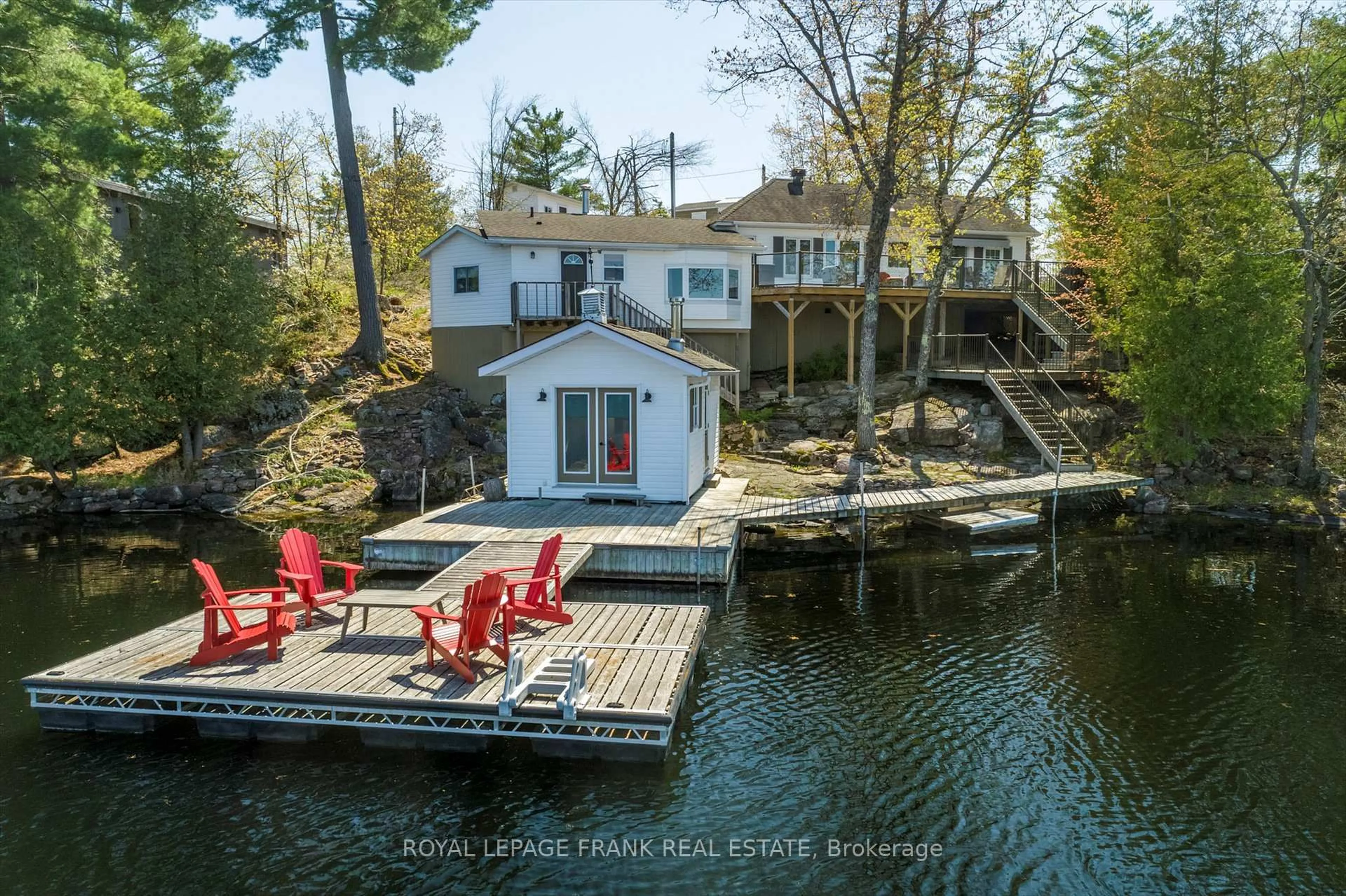 A pic from outside/outdoor area/front of a property/back of a property/a pic from drone, water/lake/river/ocean view for 4881 Highway 28 N/A, Trent Lakes Ontario K0L 1J0