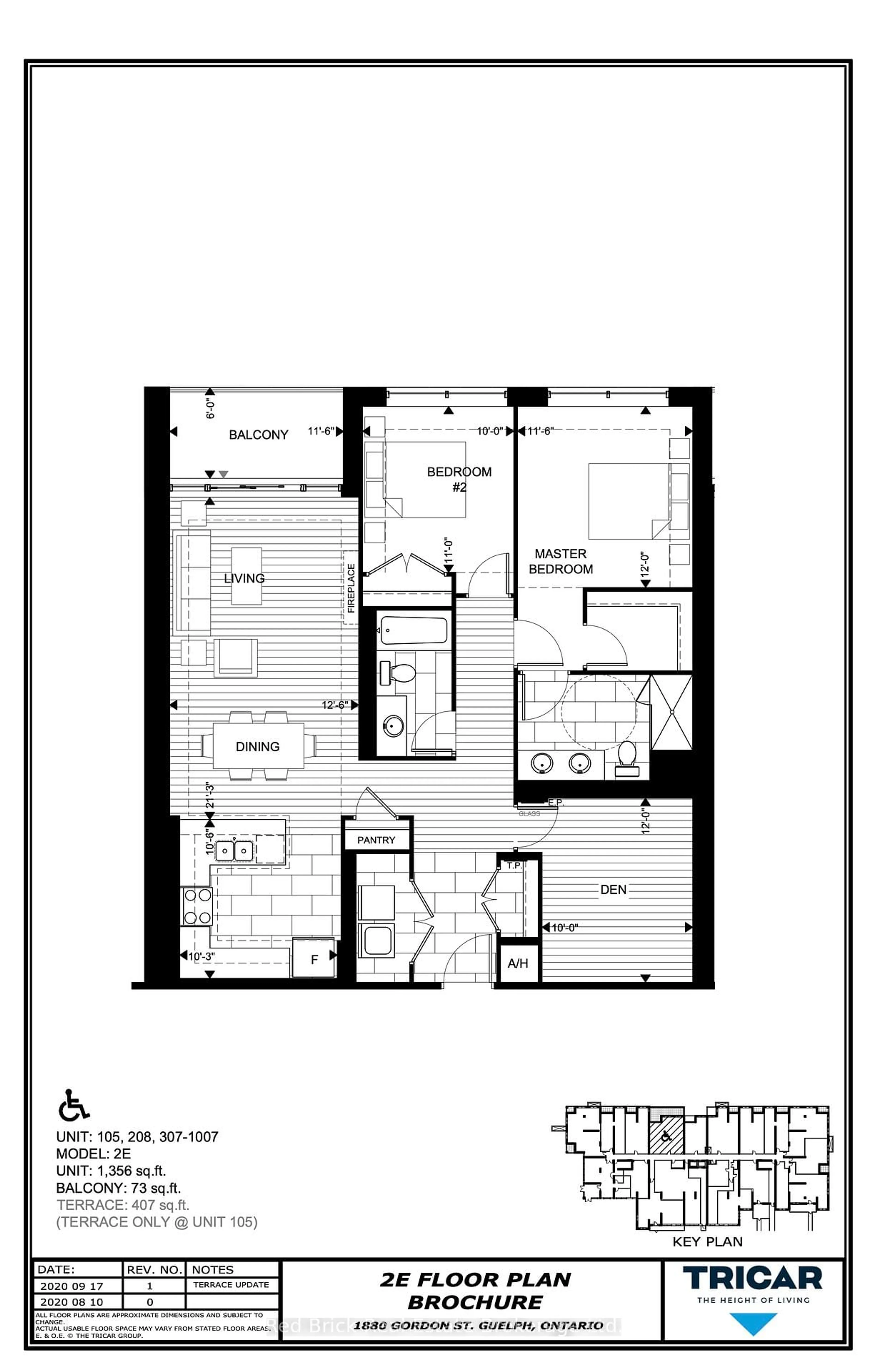 Floor plan for 1880 Gordon St #208, Guelph Ontario N1L 0P5