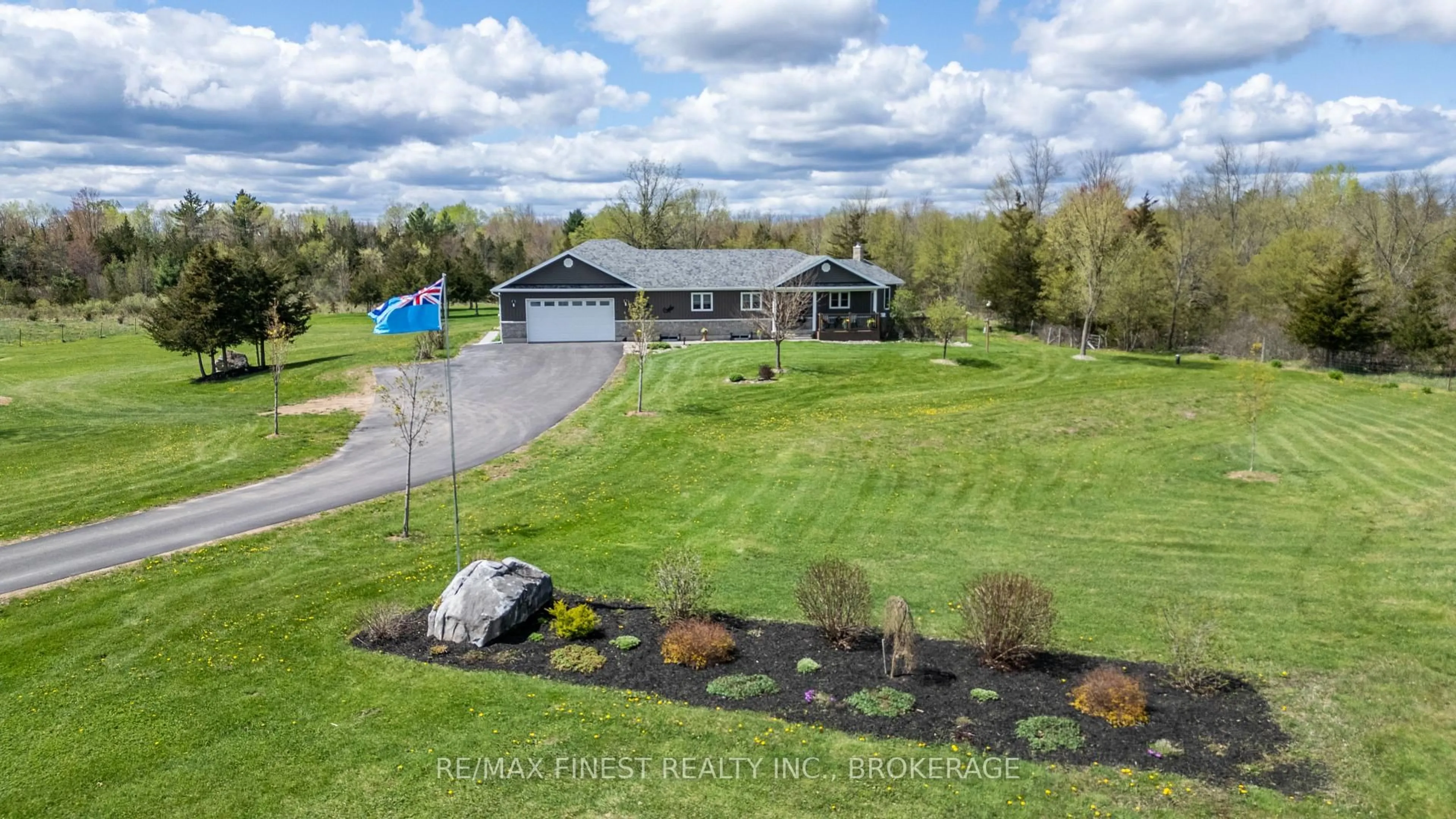 A pic from outside/outdoor area/front of a property/back of a property/a pic from drone, water/lake/river/ocean view for 721 Church Rd, Kaladar Ontario K0K 1Z0