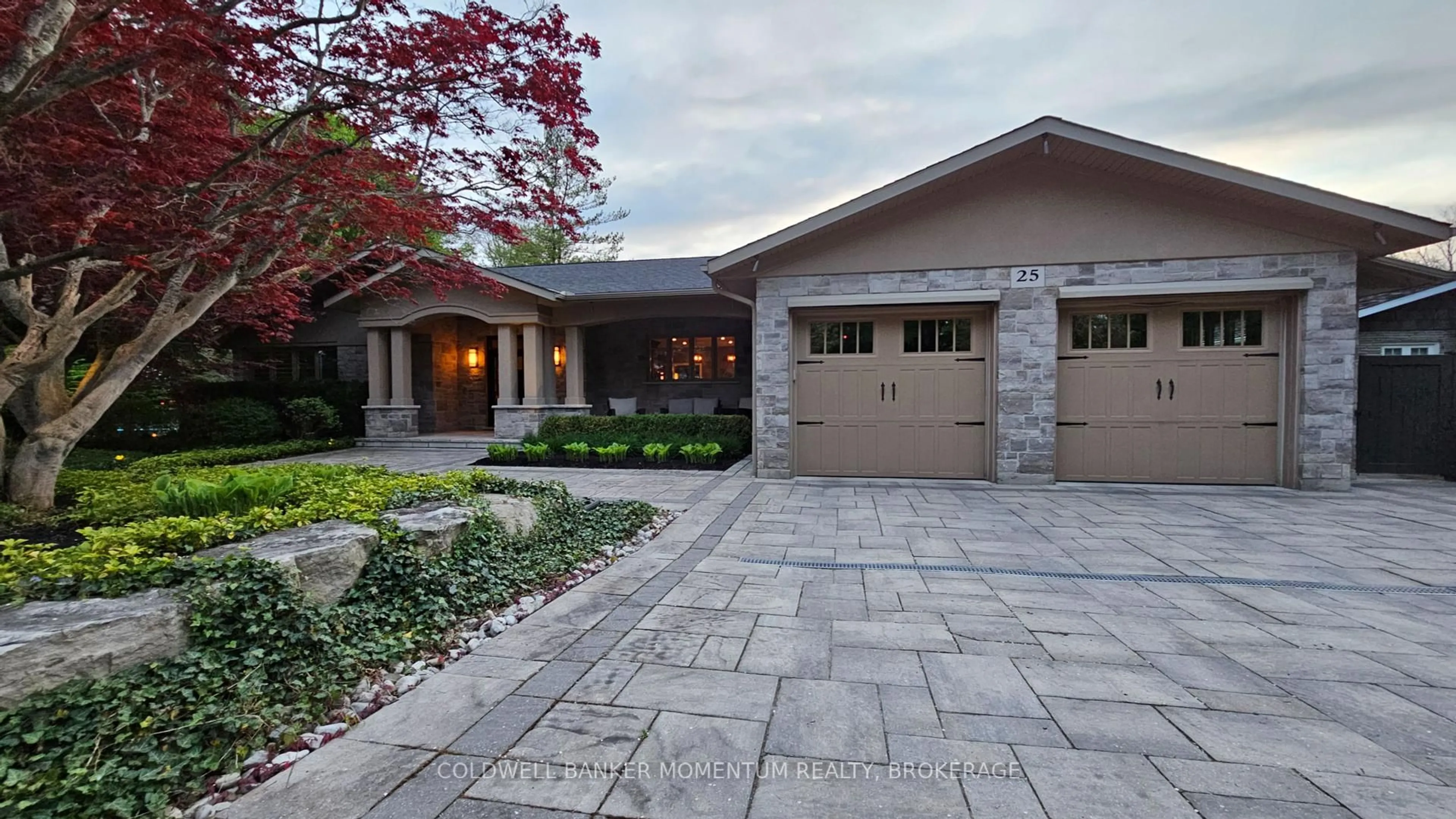 Home with brick exterior material, street for 25 Sunset Dr, Norfolk Ontario N3Y 4G2