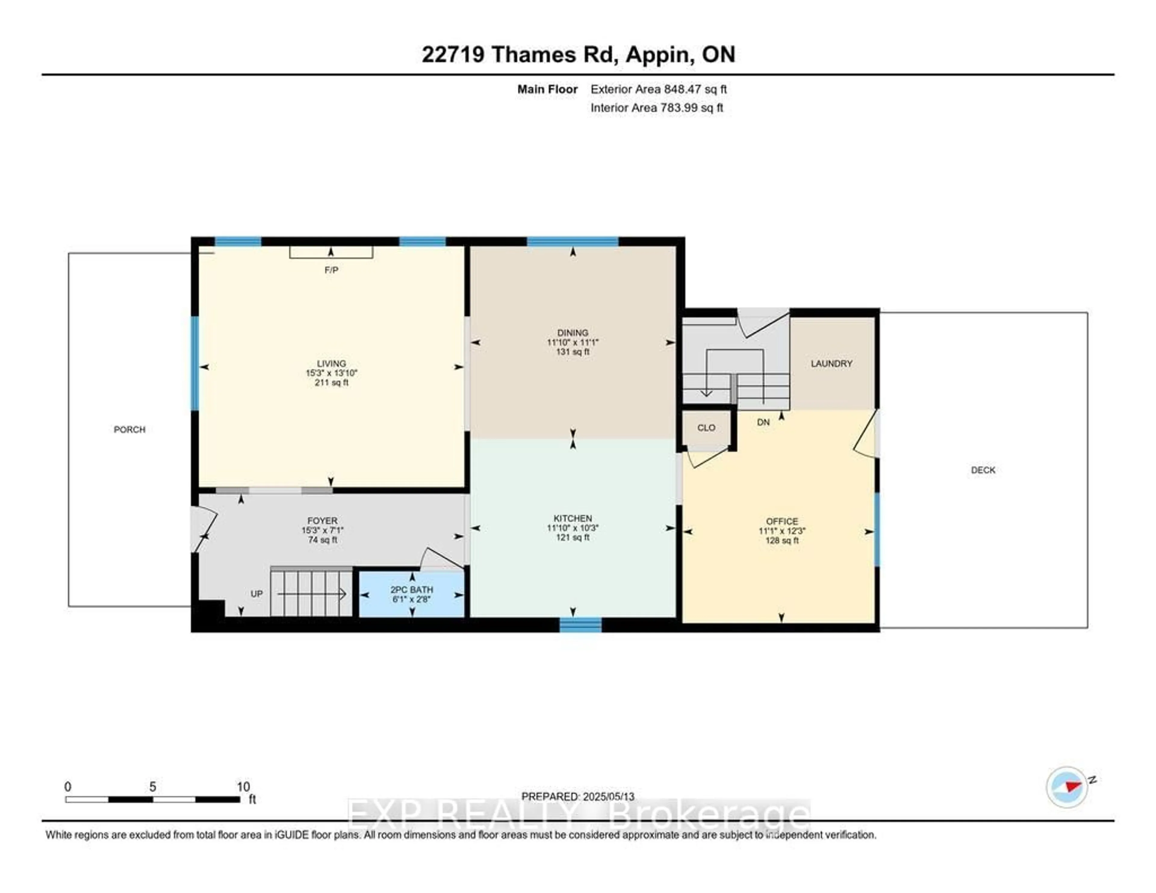 Floor plan for 22719 Thames Rd, Southwest Middlesex Ontario N0L 1A0