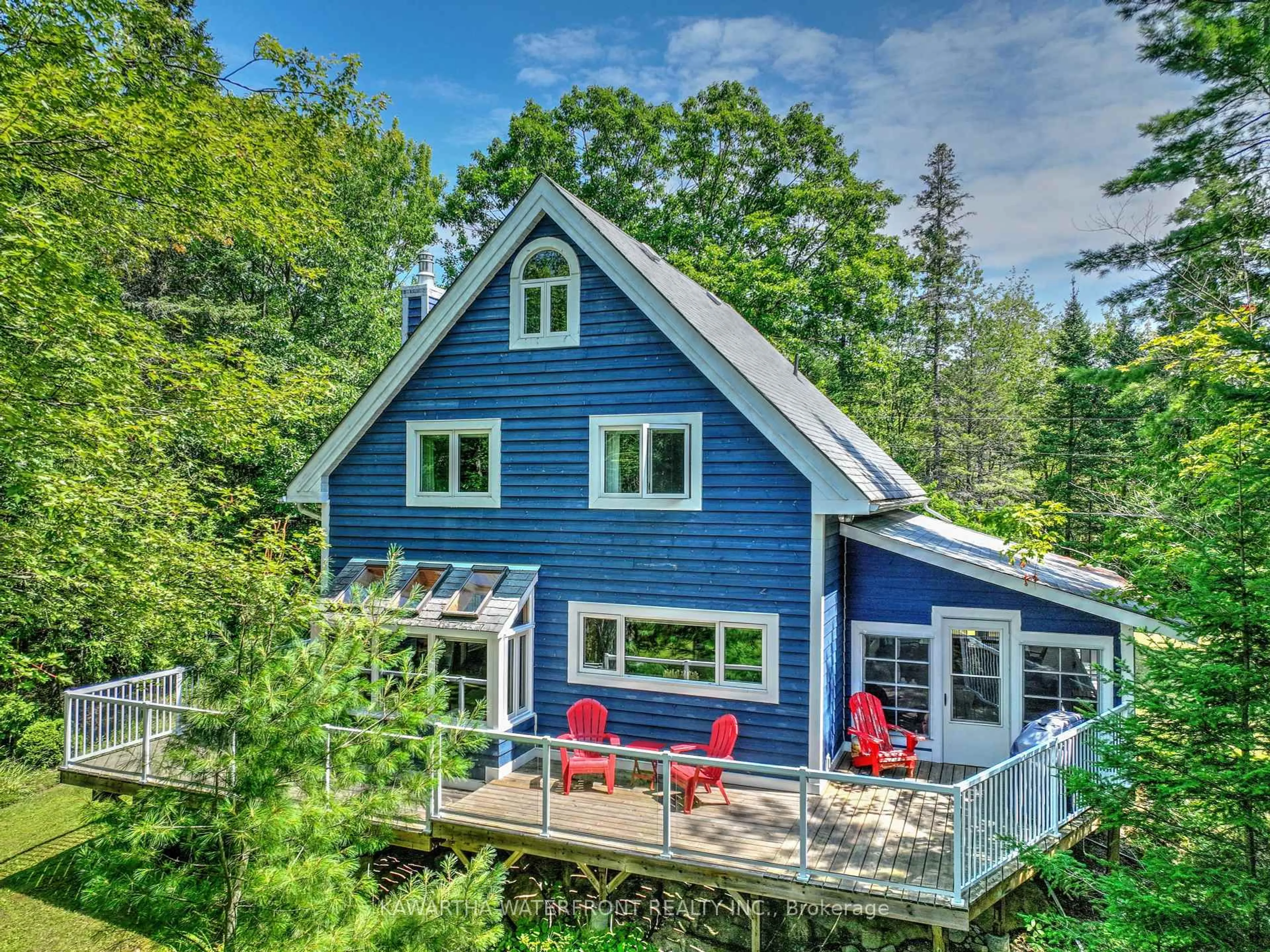Home with vinyl exterior material, water/lake/river/ocean view for 11 Woodworth Dr, Kawartha Lakes Ontario K0M 1A0