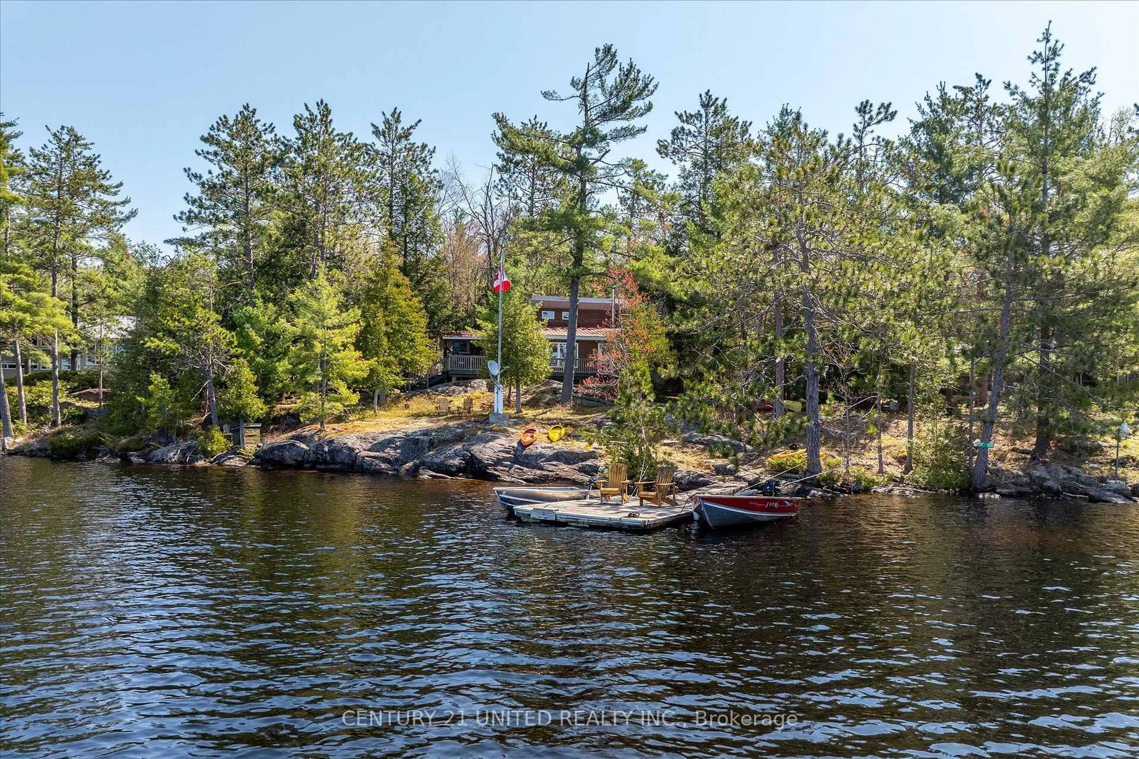A pic from outside/outdoor area/front of a property/back of a property/a pic from drone, water/lake/river/ocean view for 557 Wao Catchacoma Lake N/A, Trent Lakes Ontario K0L 1J0
