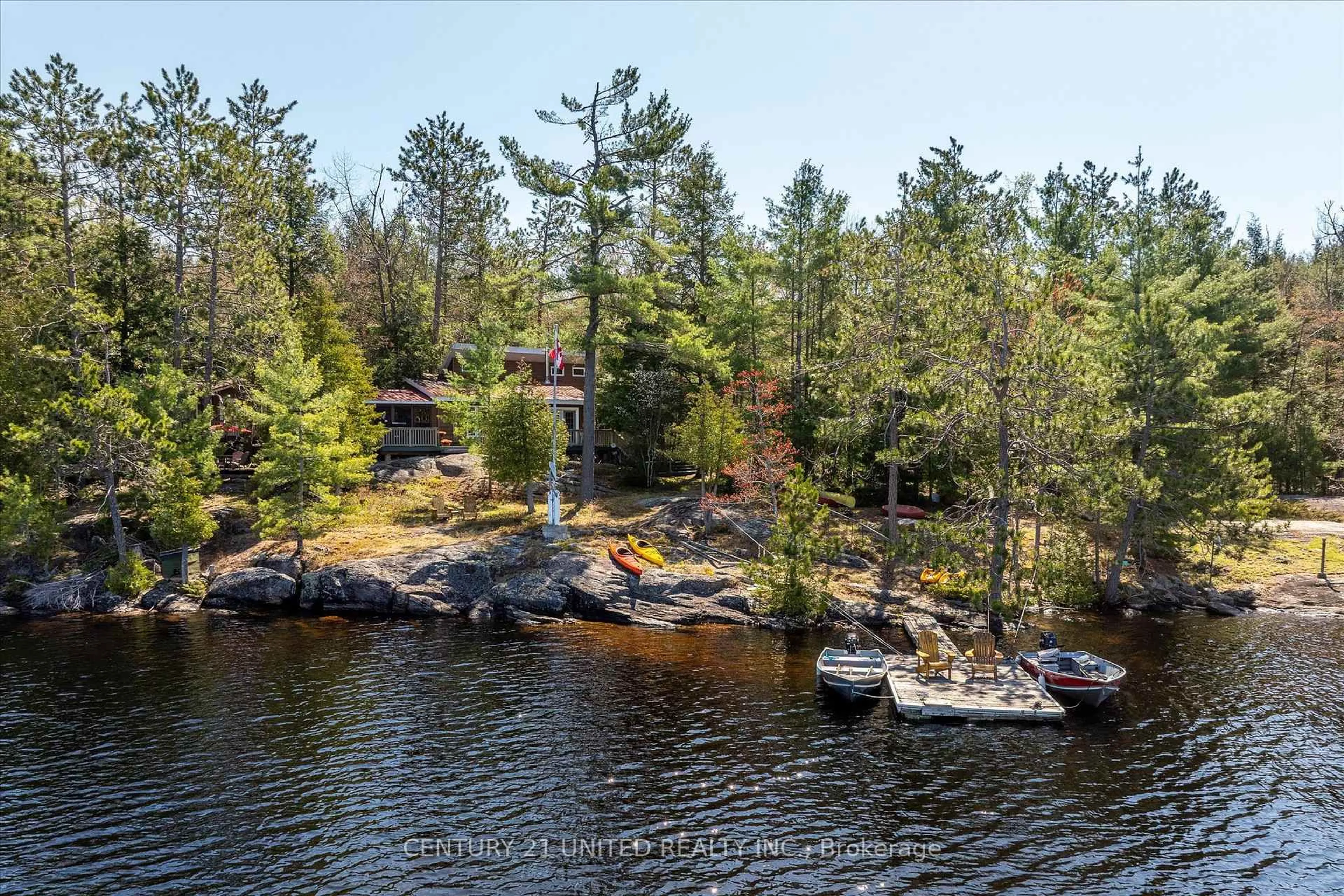 A pic from outside/outdoor area/front of a property/back of a property/a pic from drone, water/lake/river/ocean view for 557 Wao Catchacoma Lake N/A, Trent Lakes Ontario K0L 1J0