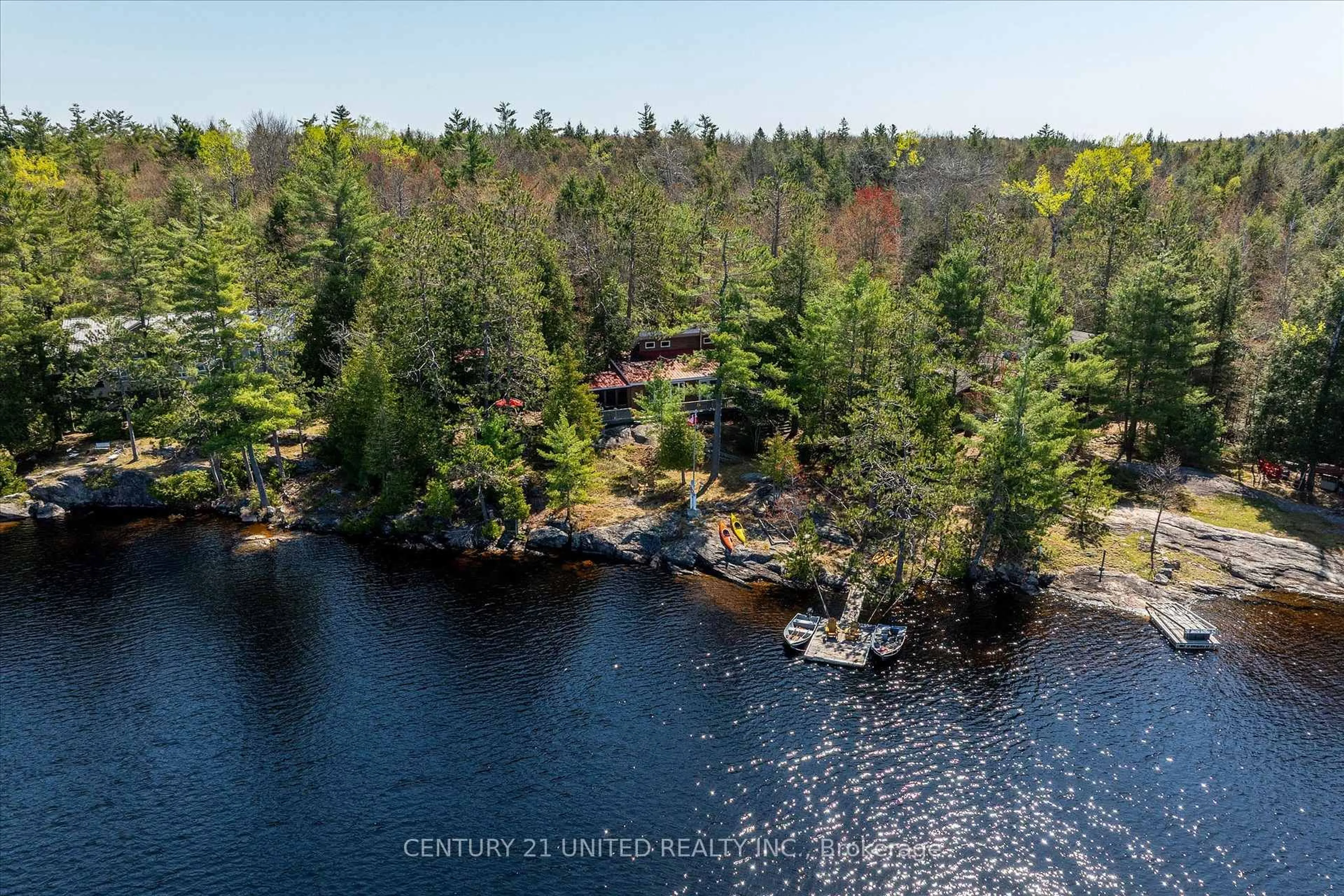 A pic from outside/outdoor area/front of a property/back of a property/a pic from drone, water/lake/river/ocean view for 557 Wao Catchacoma Lake N/A, Trent Lakes Ontario K0L 1J0