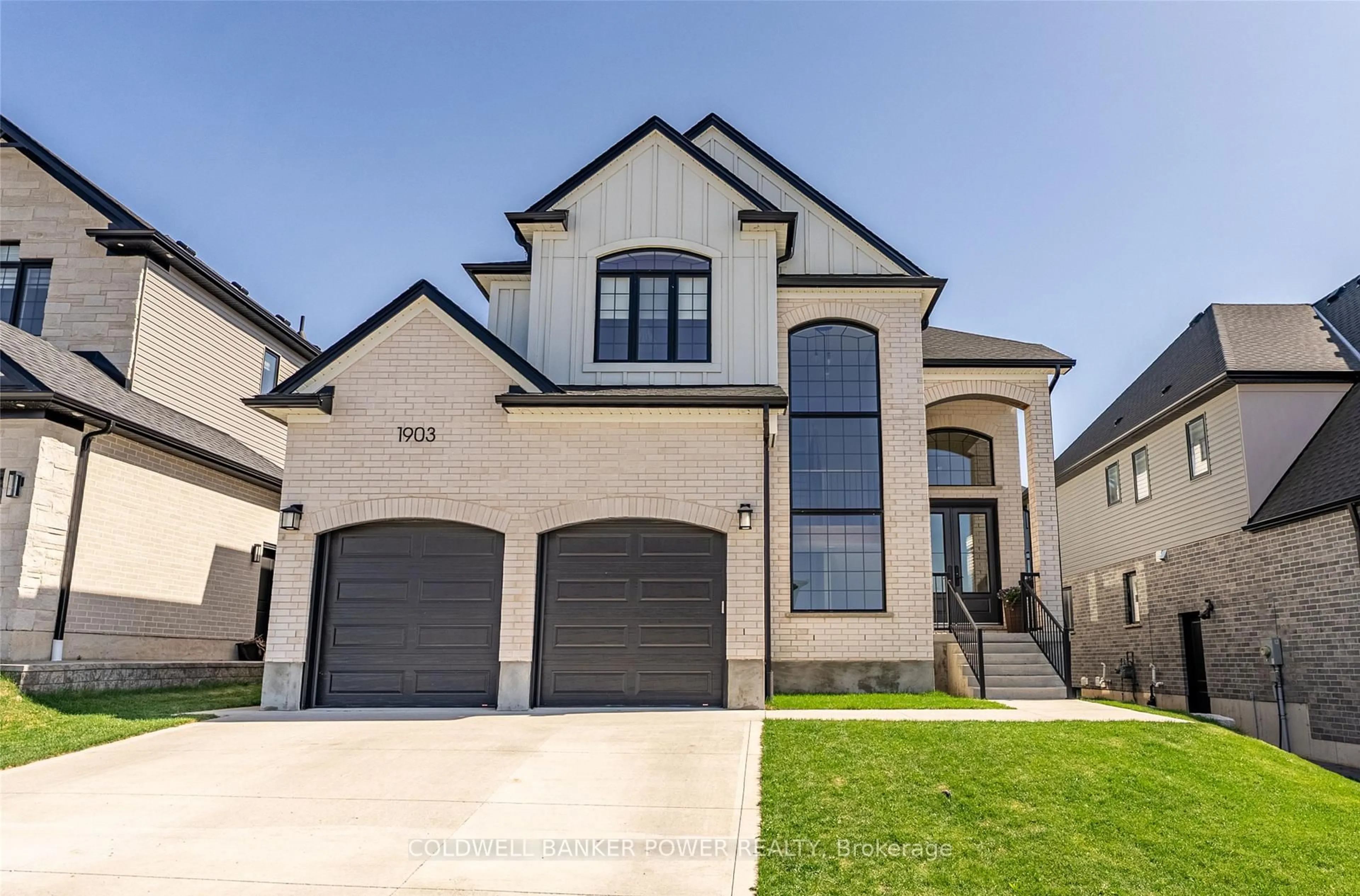 Home with brick exterior material, street for 1903 Boardwalk Way, London South Ontario N6K 0J3